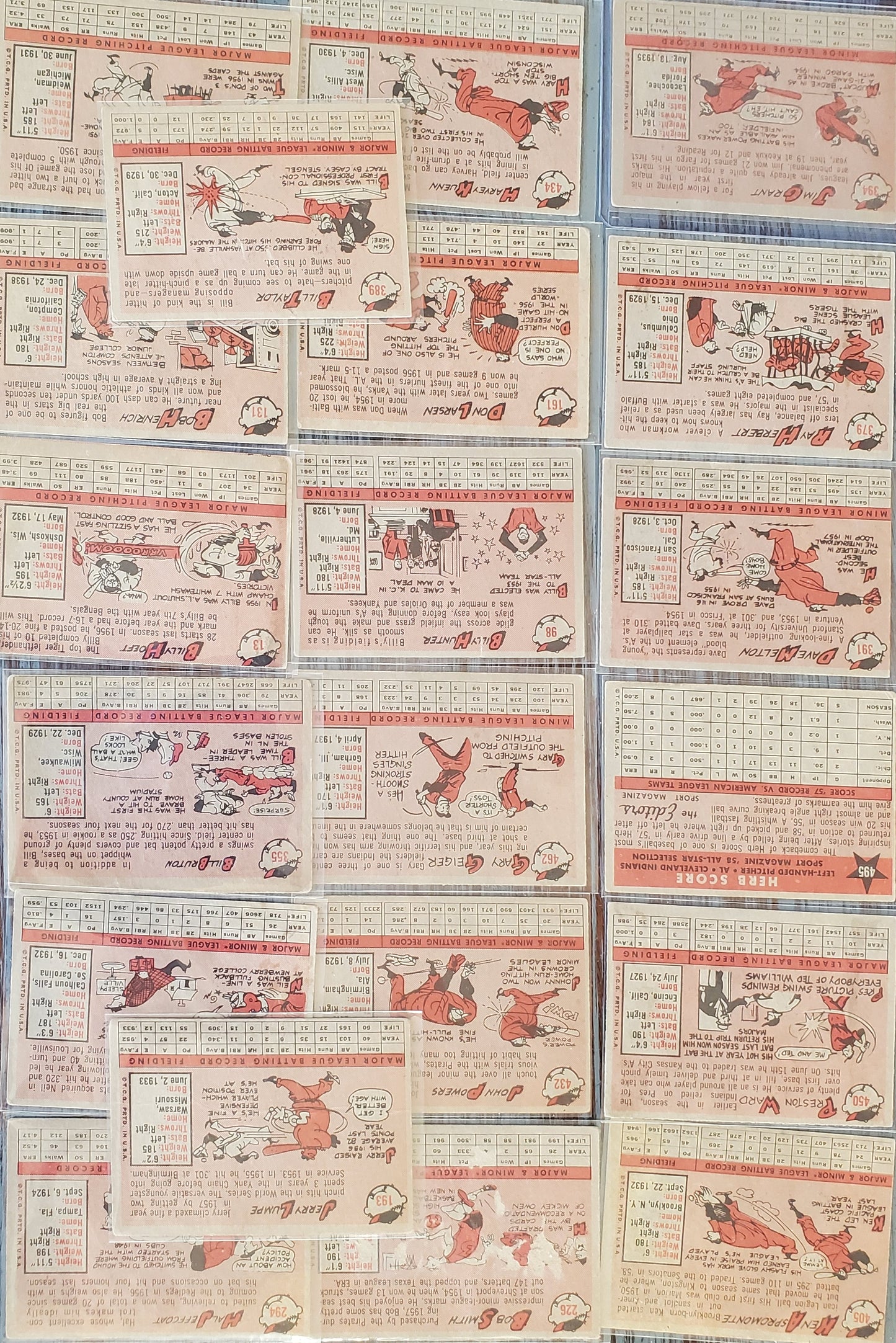 1958 Topps Vintage Baseball Cards LOT OF (20) - VG!! WOW!