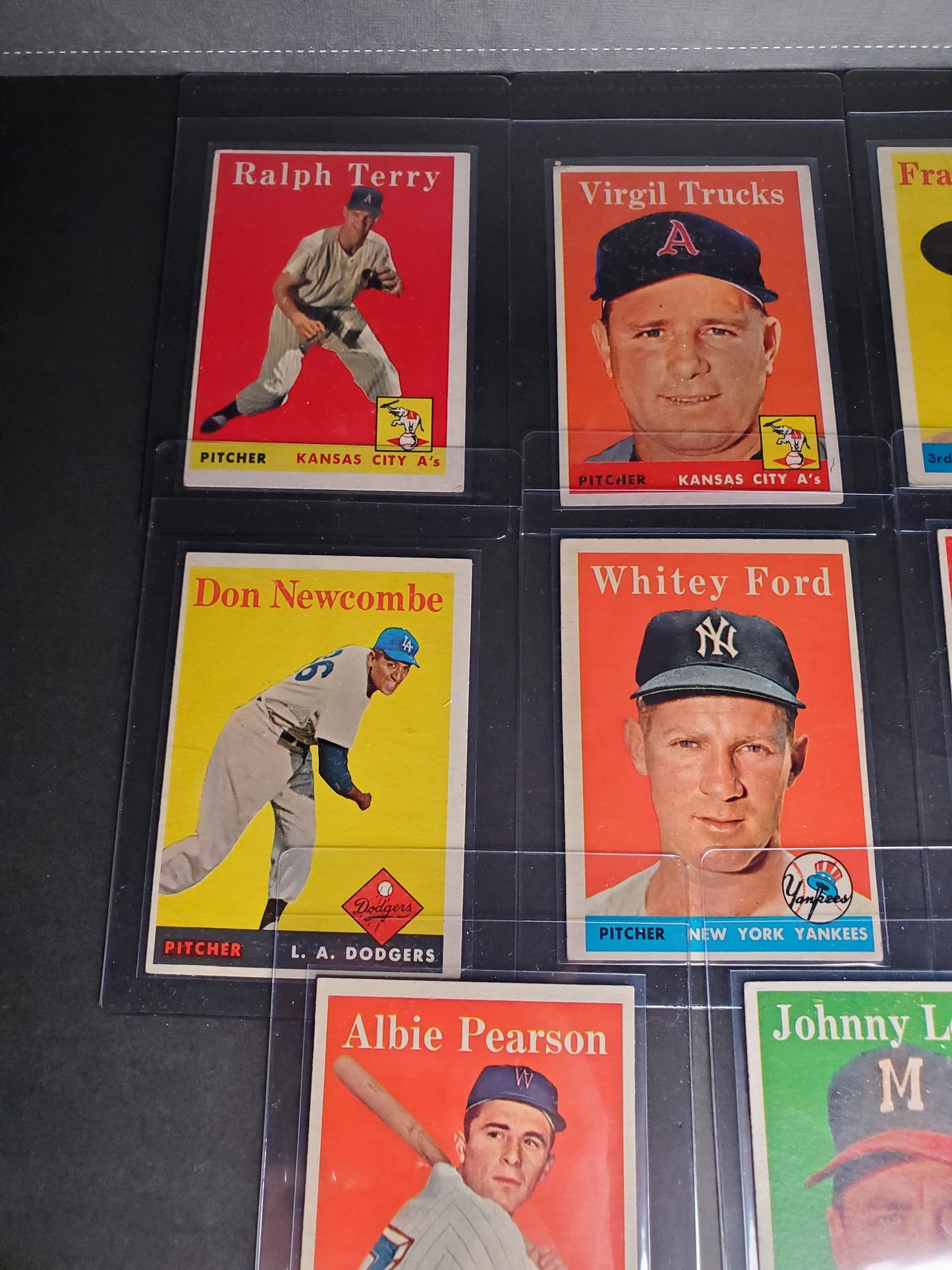 Lot of (8) 1958 Topps Vintage Baseball Cards Includes Stars!! Ford, Maz VG/EX+
