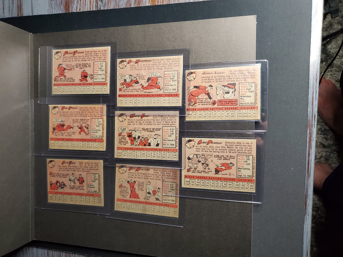 Lot of (8) 1958 Topps Vintage Baseball Cards Includes Stars!! Ford, Maz VG/EX+