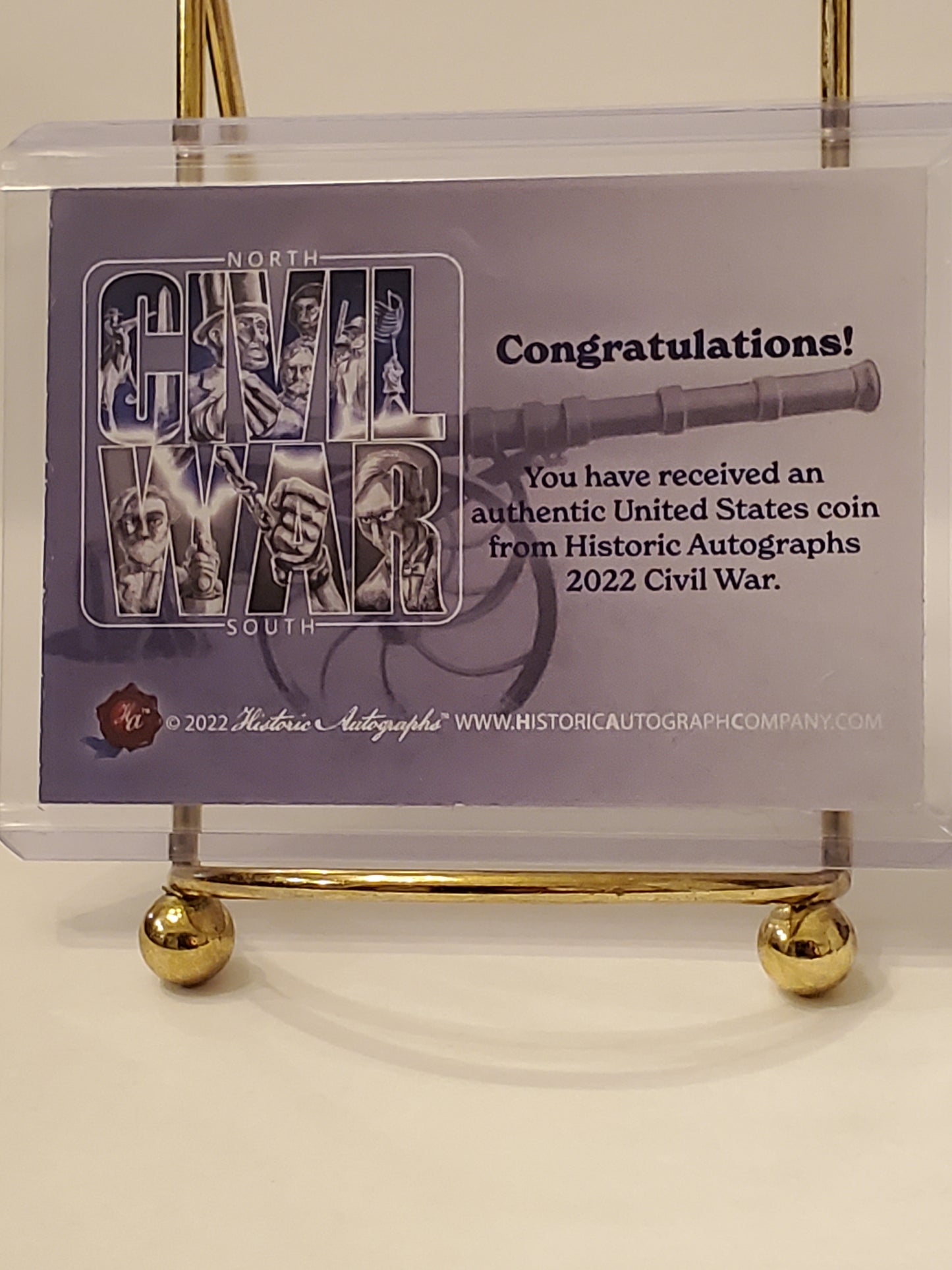 1995 Half Dollar 2023 Civil War - Historic Autograph Coin Relic #1/50