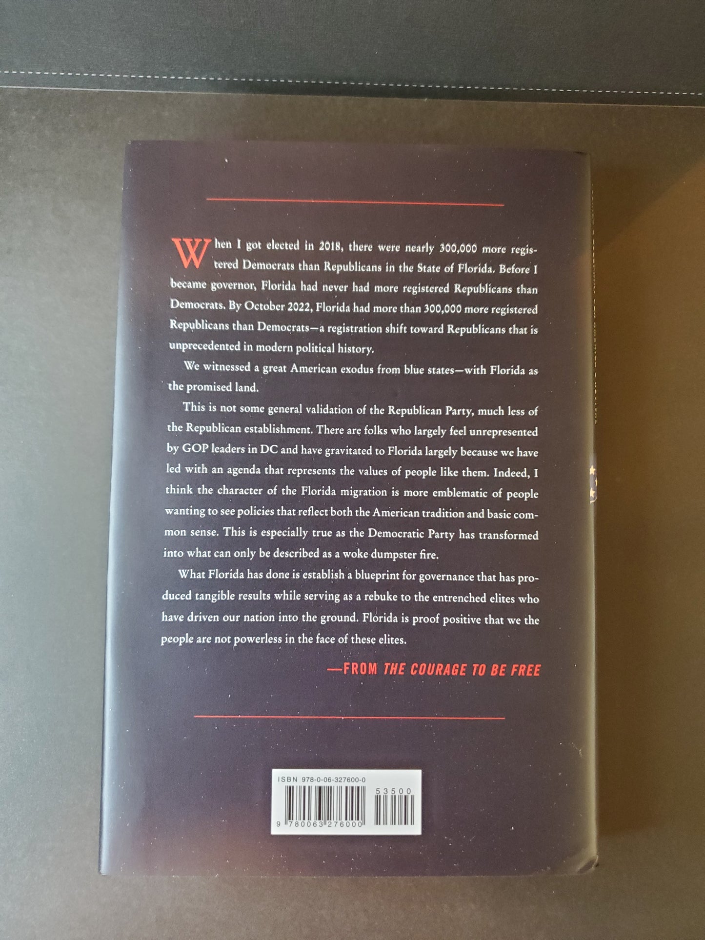 Ron DeSantis: The Courage to Be Free: Authentic Autographed Book
