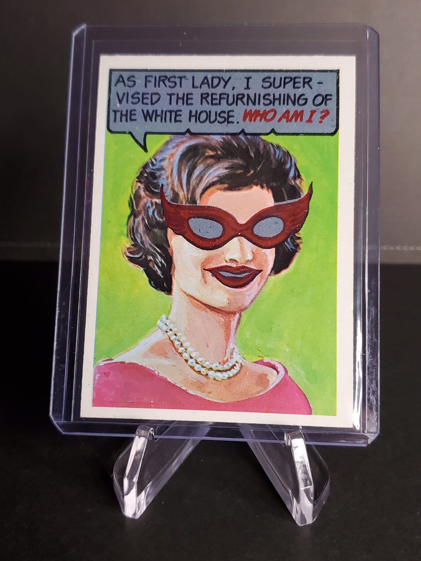 Jacqueline Kennedy 1967 Topps Who Am I #42 Unscratched RARE