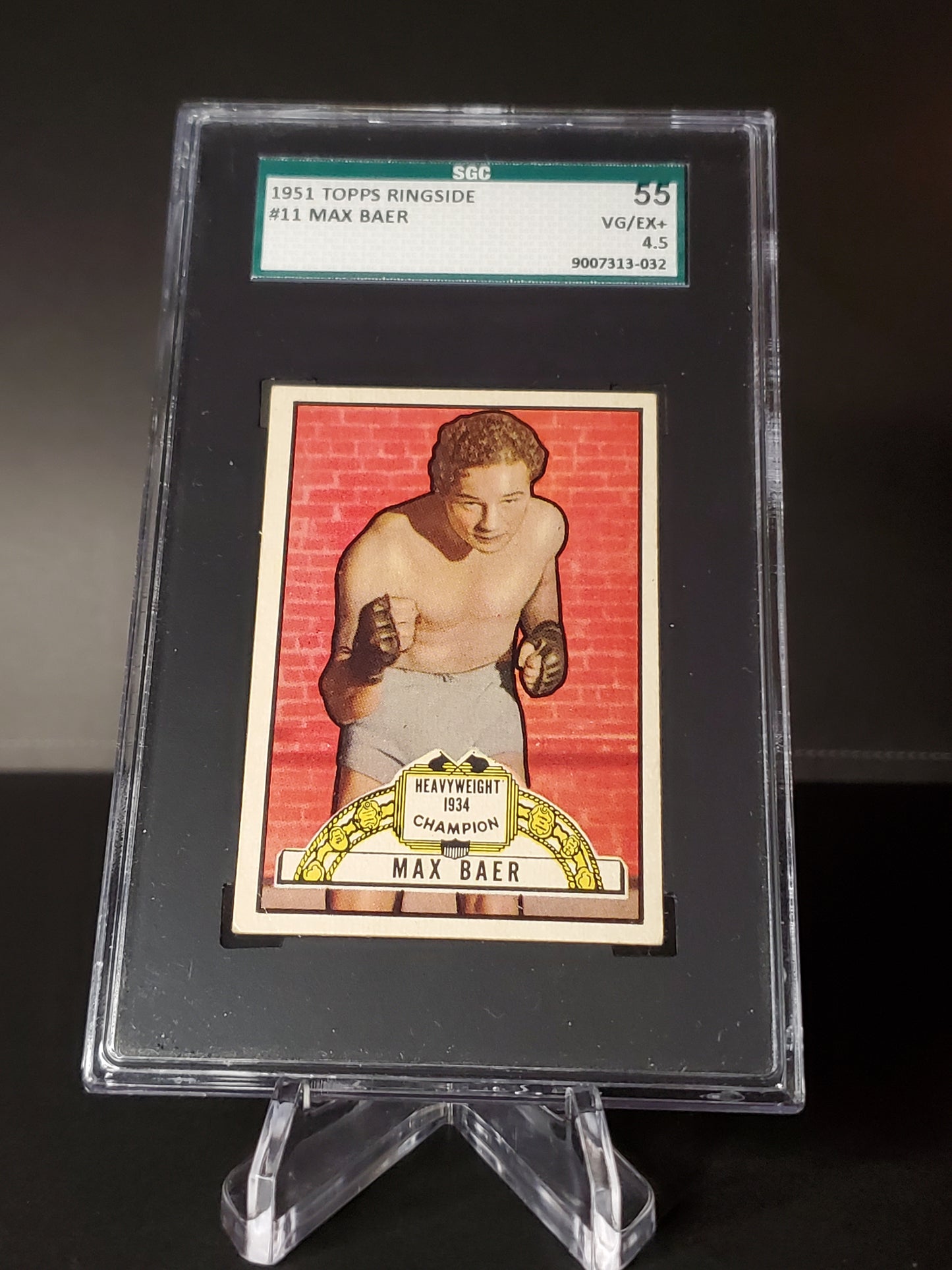 MAX BAER 1951 Topps Ringside Boxing #11 SGC 4.5