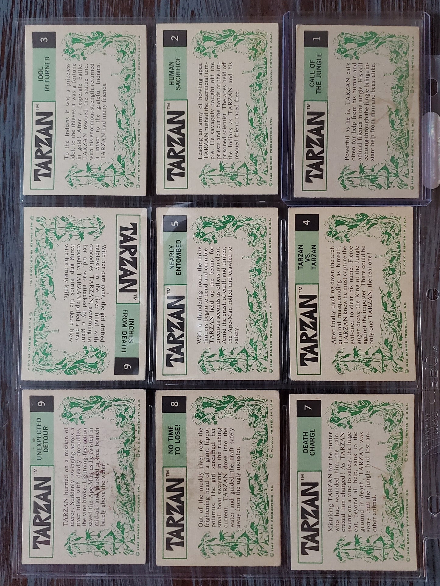1966 Philadelphia Tarzan SET (63/64) - missing #54 EX Condition!!
