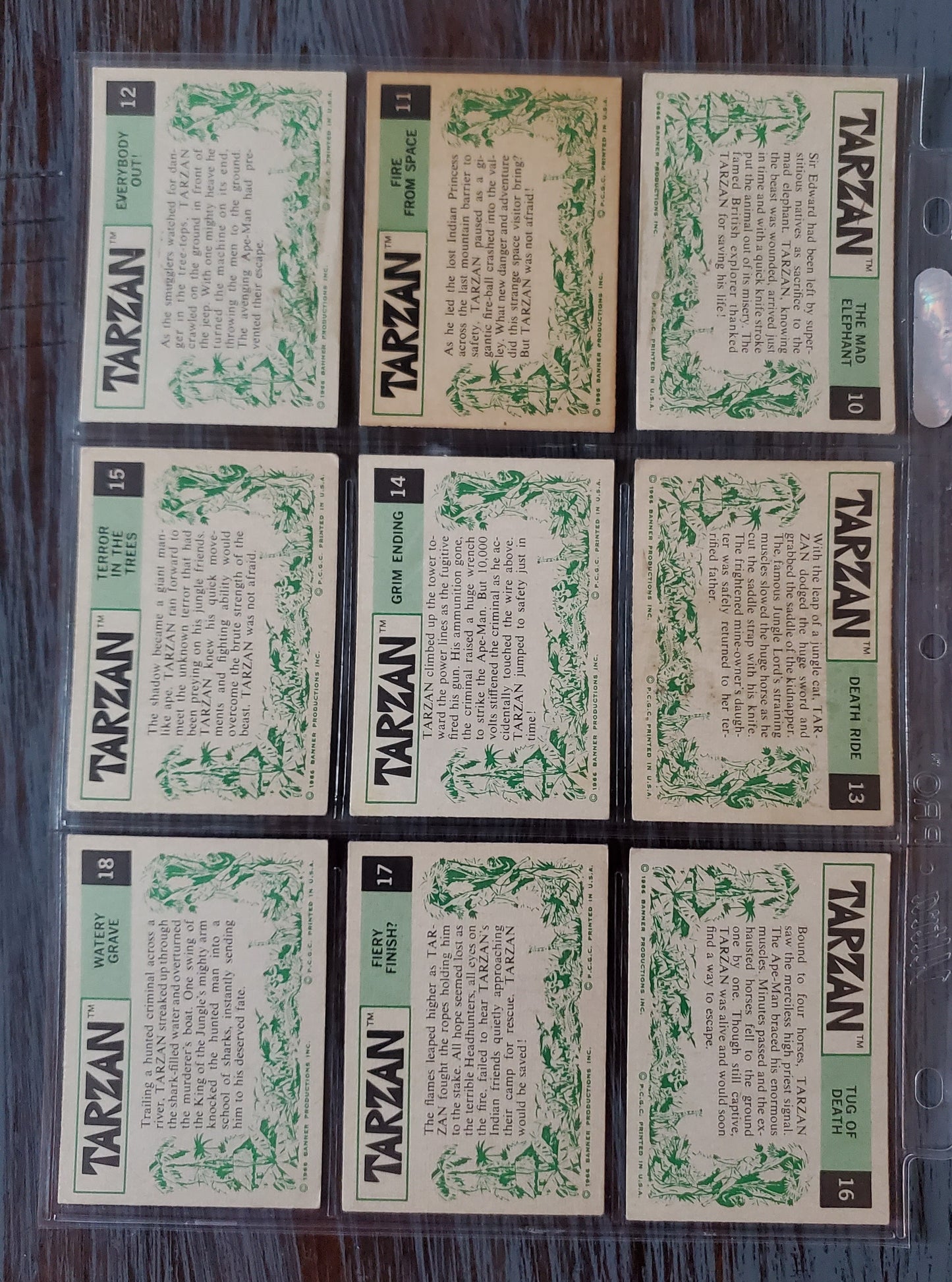 1966 Philadelphia Tarzan SET (63/64) - missing #54 EX Condition!!