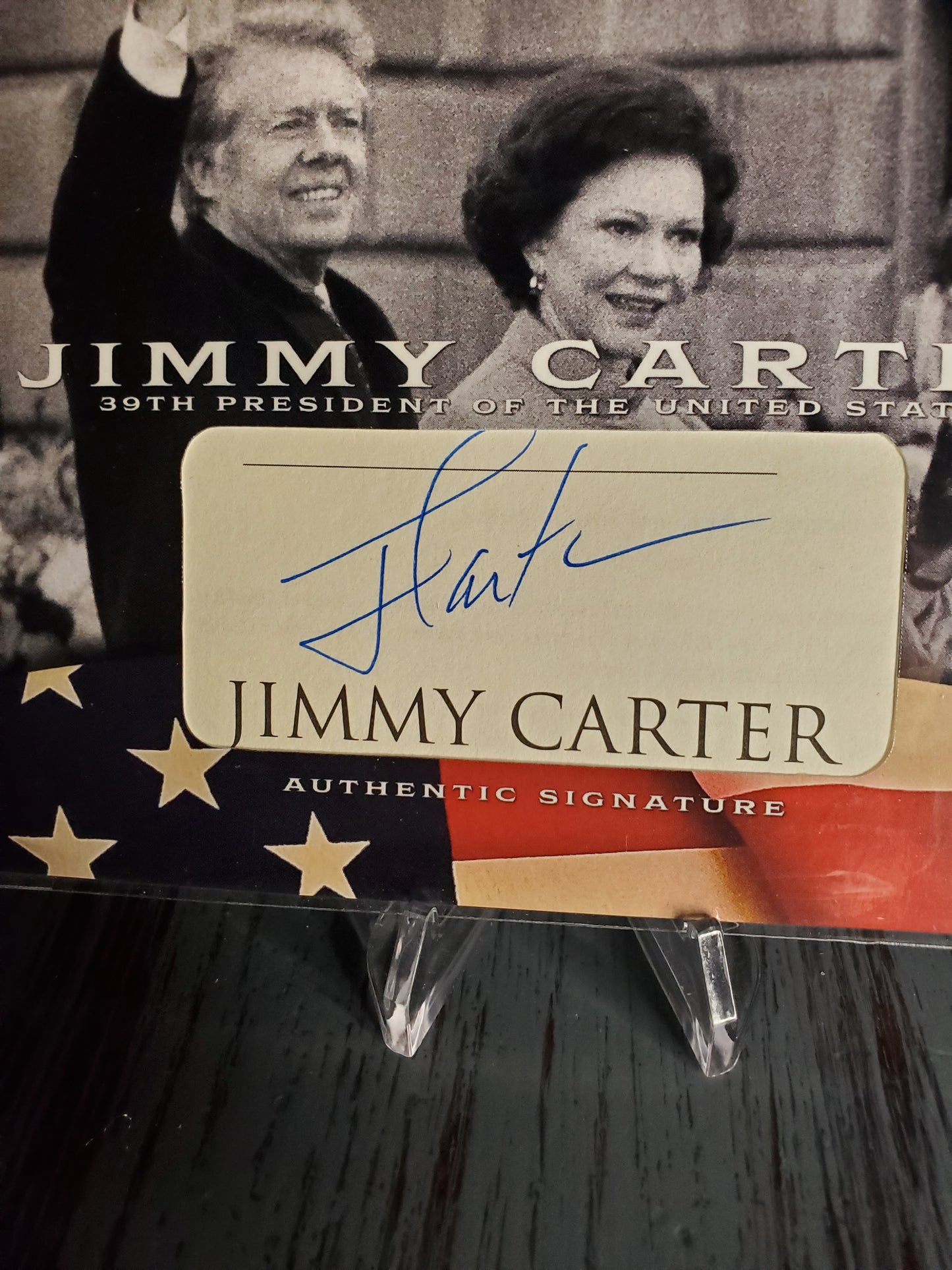 2022 The Bar Pieces of the Past JIMMY CARTER Cut AUTO Oversized Signature #5/10