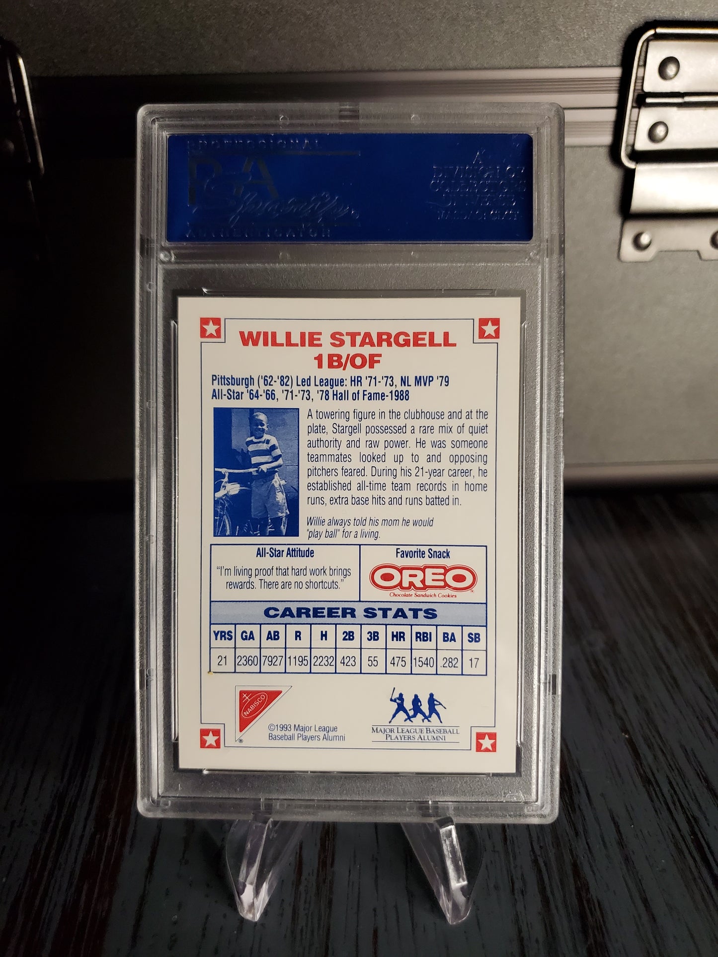 1993 Nabisco All Star Willie Stargell AUTO PSA DNA Authentic Autograph Signed