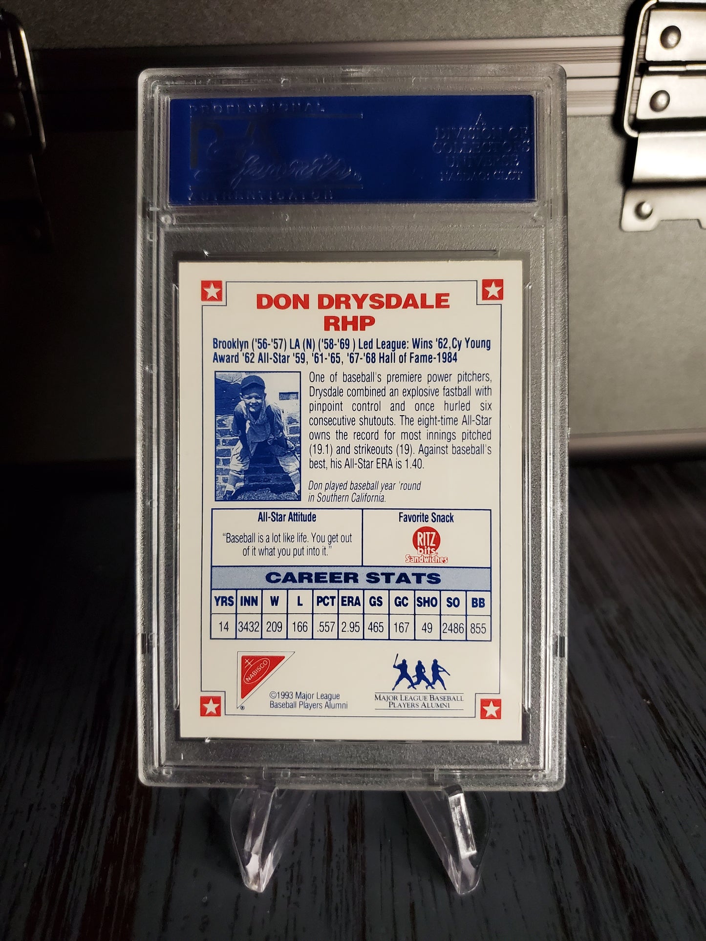 1993 Nabisco All-Star AUTO Don Drysdale Autograph Signed PSA DNA Authentic