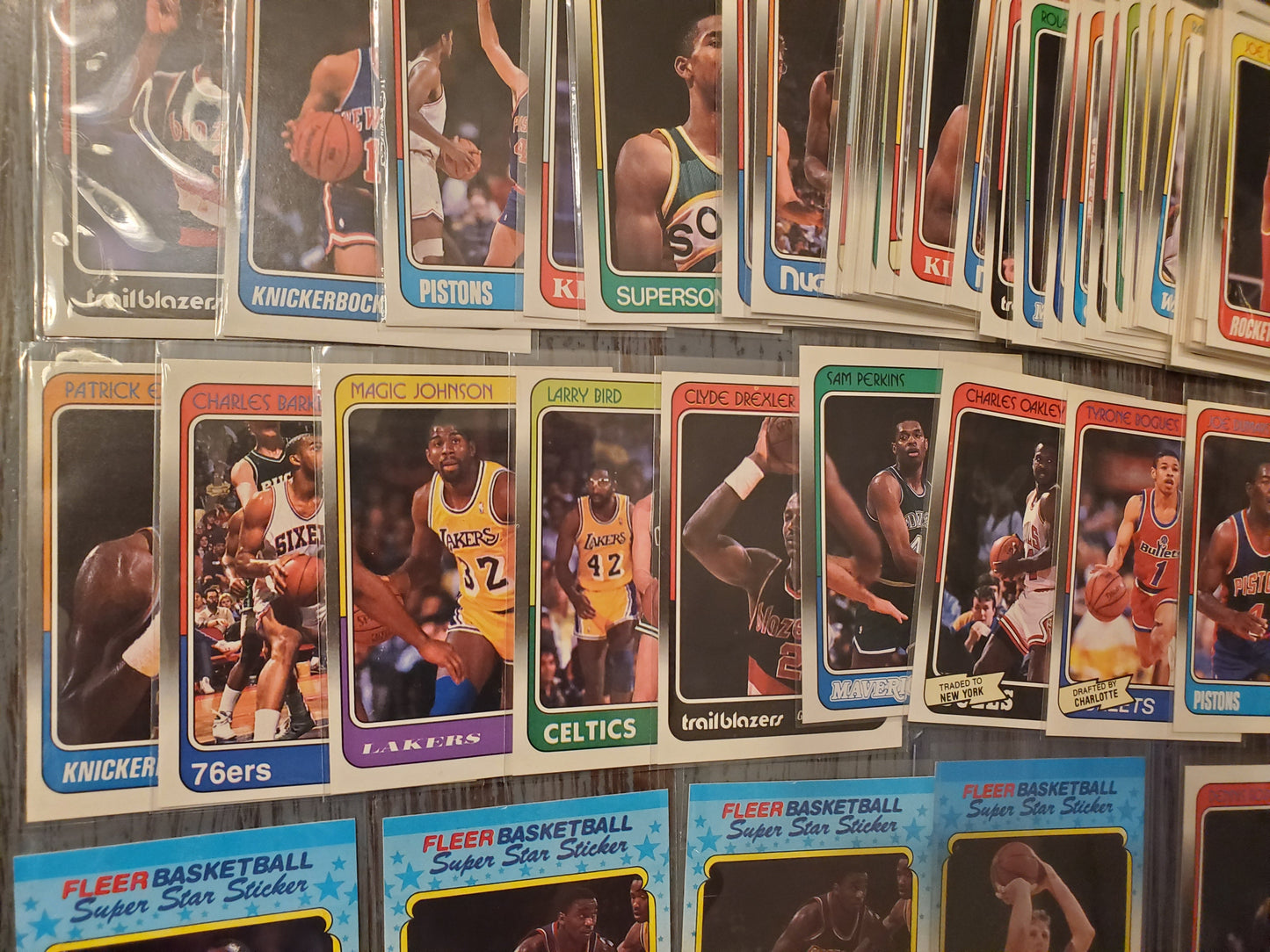 1988 Fleer Basketball Lot of 51 Includes Dennis Rodman Rookie - Several HoFs!