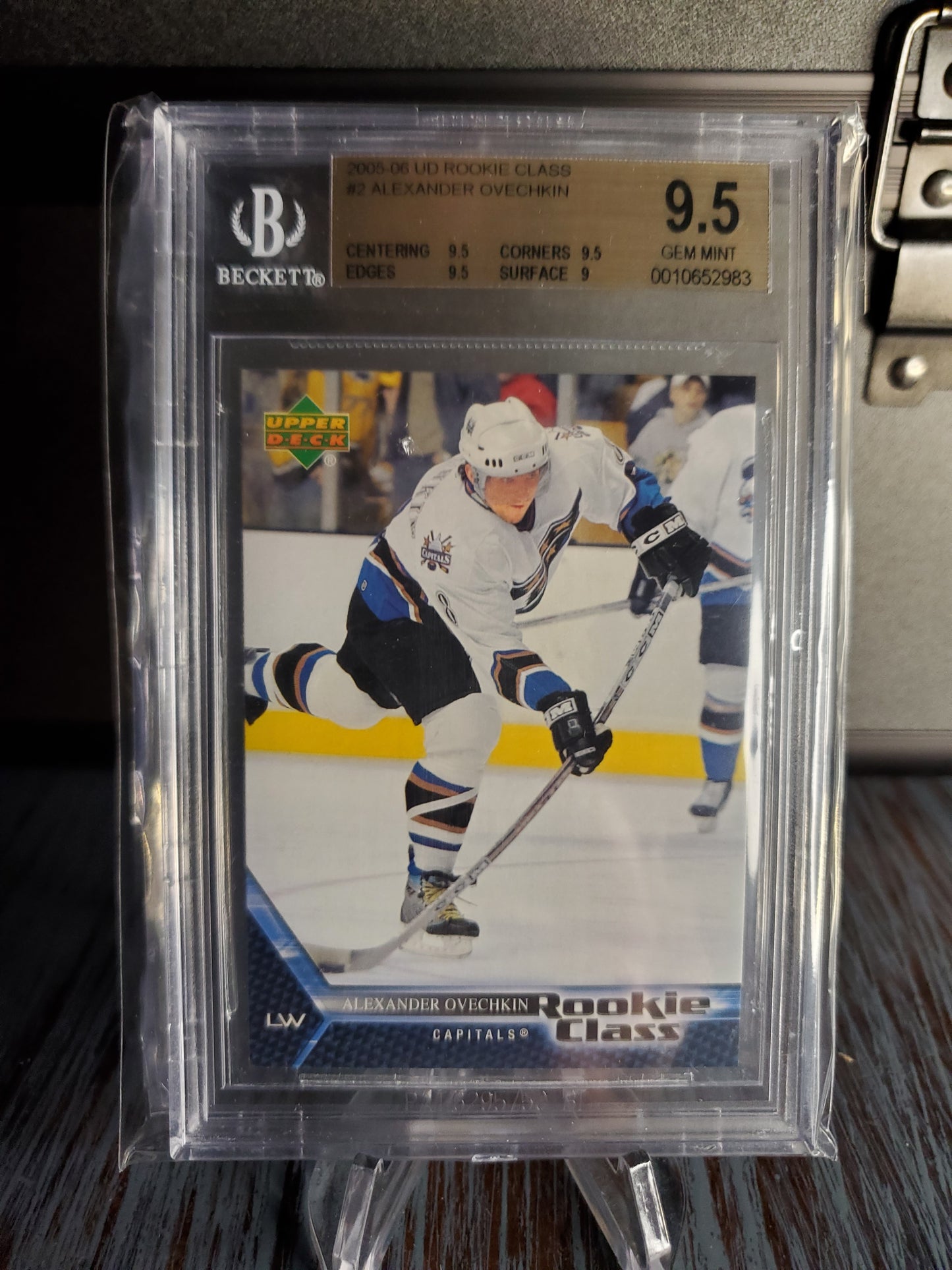 2005-06 Upper Deck Rookie Class - Alex Ovechkin #2 (RC) BGS Gem Mint 9.5