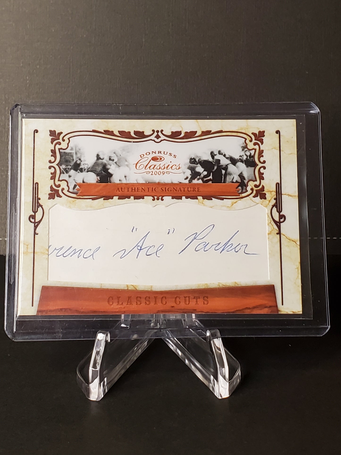 Clarence "Ace" Parker 2009 Donruss Classic Cuts AUTO #27, /55