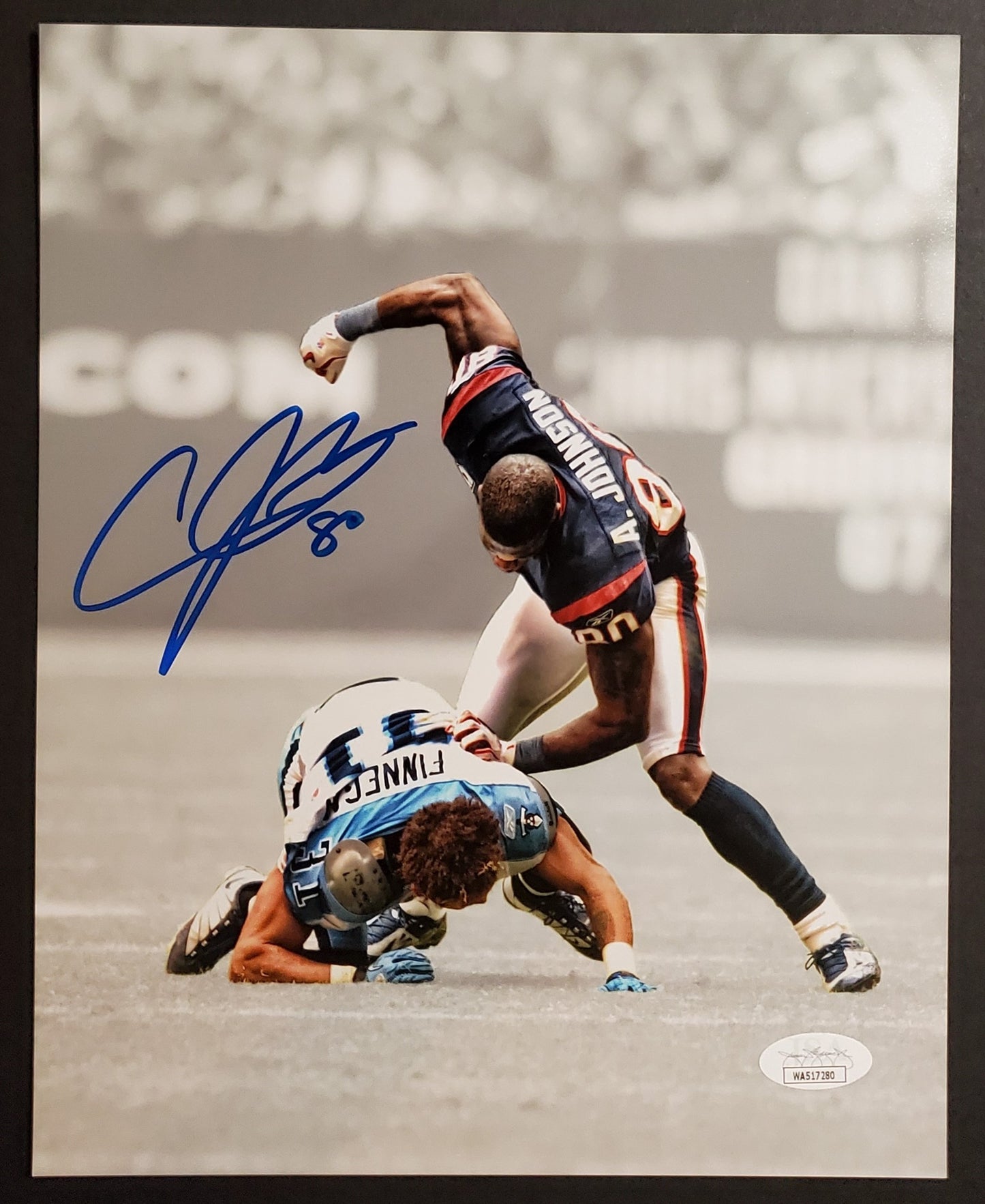 Andre Johnson Signed Autographed 8X10 Photo JSA Authentic SPOT LIGHT METALLIC