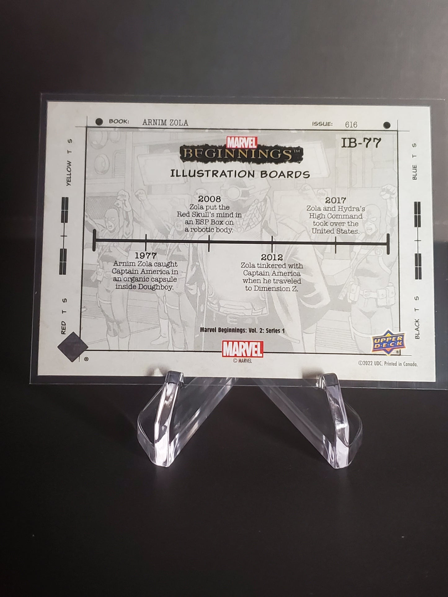 Arnim Zola 2022 UD Marvel Beginnings Volume 2 Series 1 Illustration Boards #IB-77