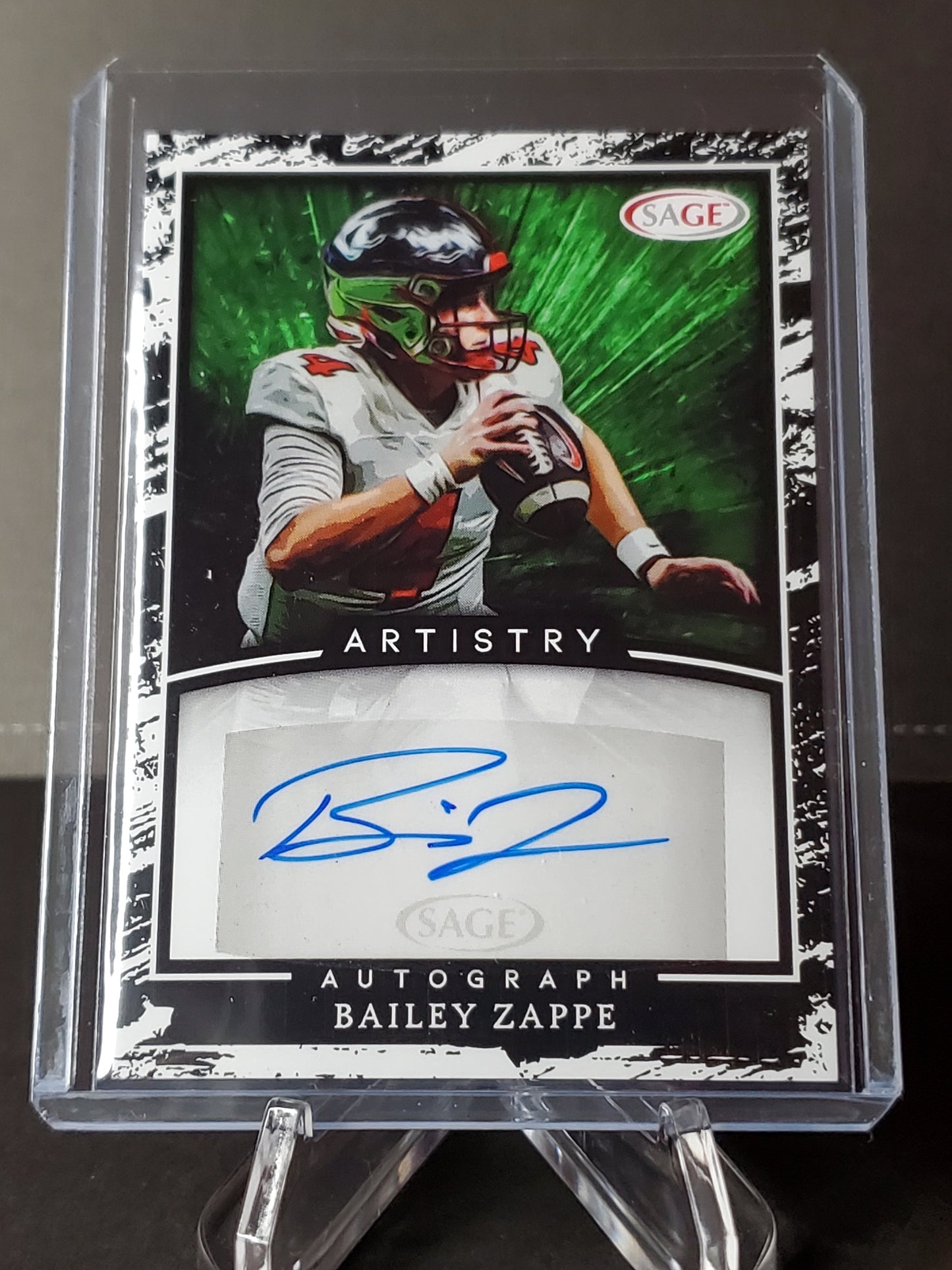 Bailey Zappe 2022 Sage Artistry AUTO #A-GB
