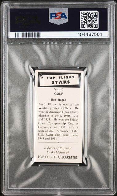 Ben Hogan 1959 Top Flight Stars #15 PSA 8