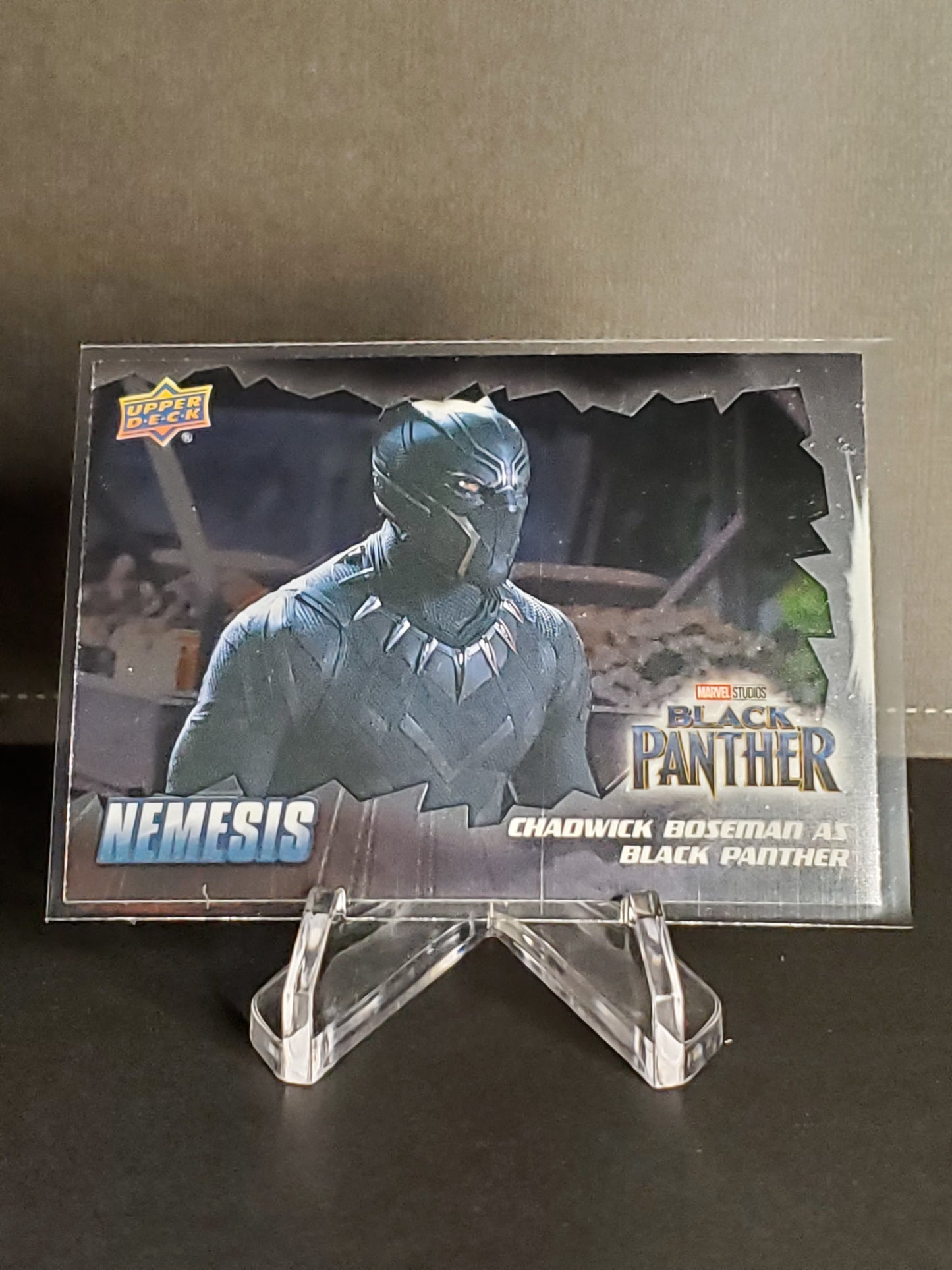 Chadwick Boseman as Black Panther 2022 Upper Deck Marvel Allure Nemesis #N-7