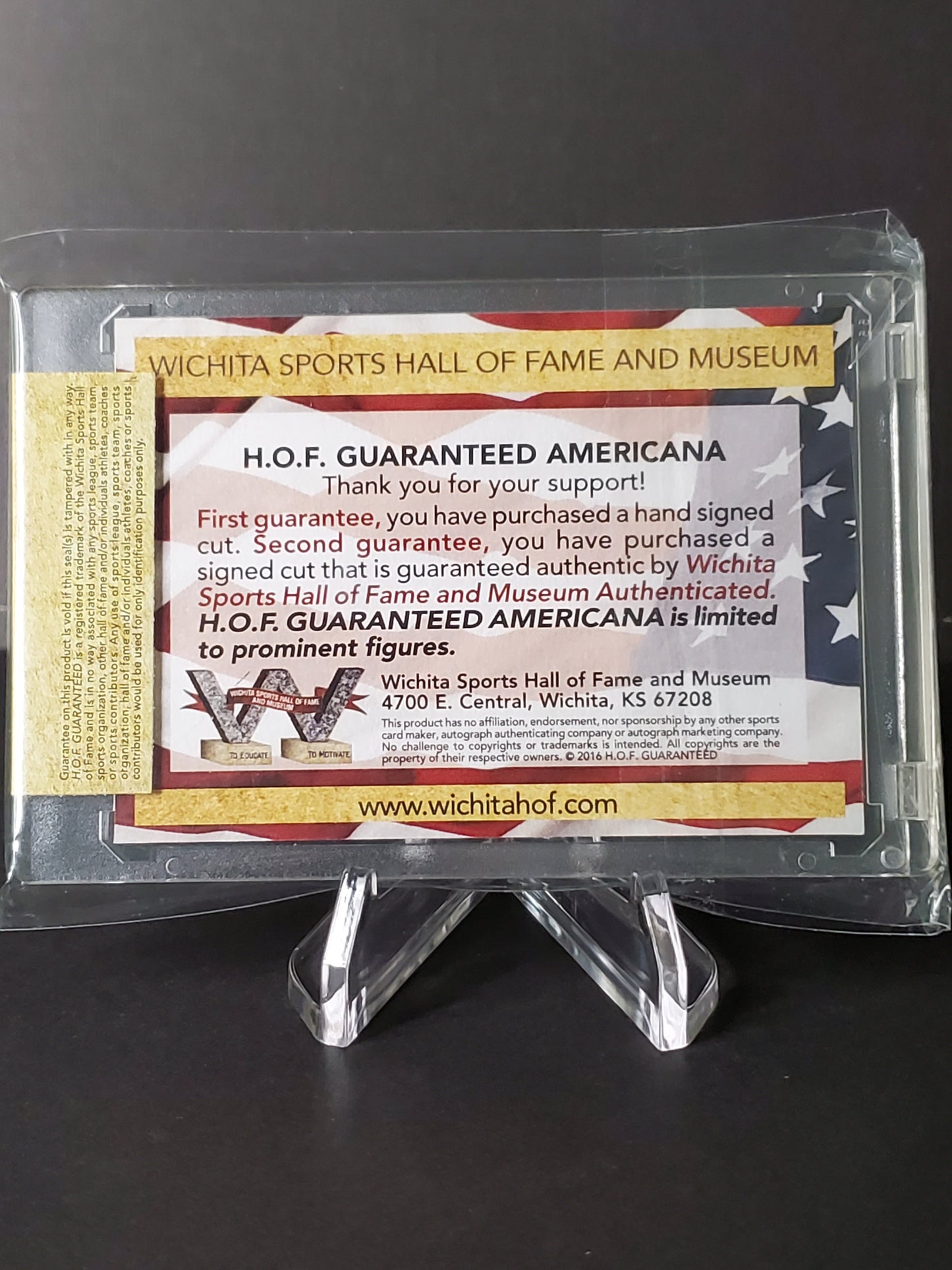 Bobby Unser Wichita Sports Hall of Fame Authenticated AUTO - Featherweight Boxing Champion