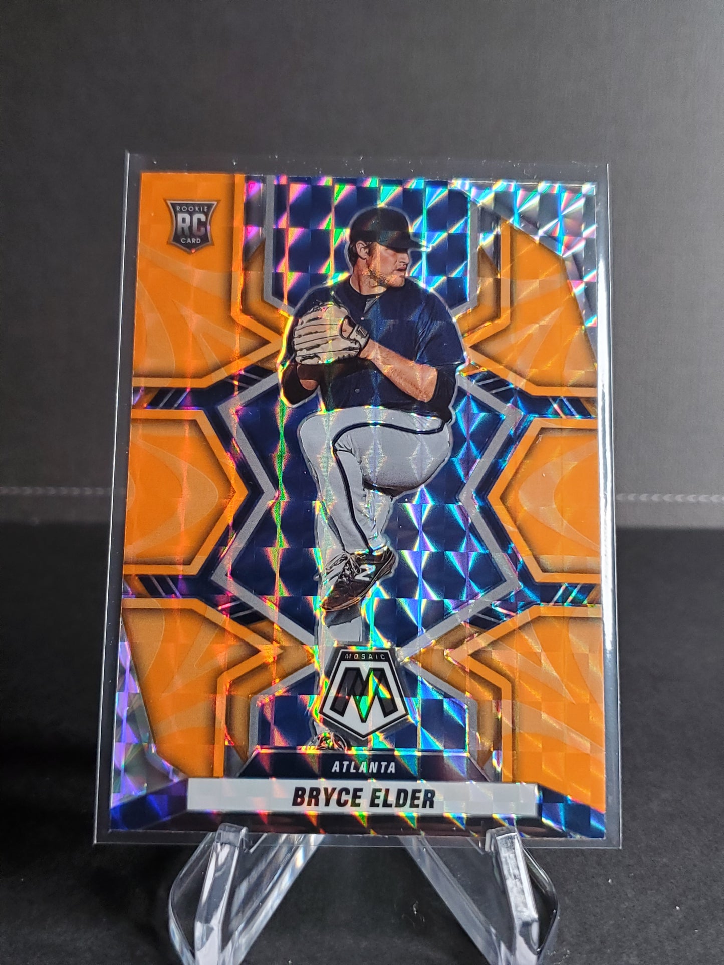 Bryce Elder 2022 Panini Mosaic Orange Prizm RC #277