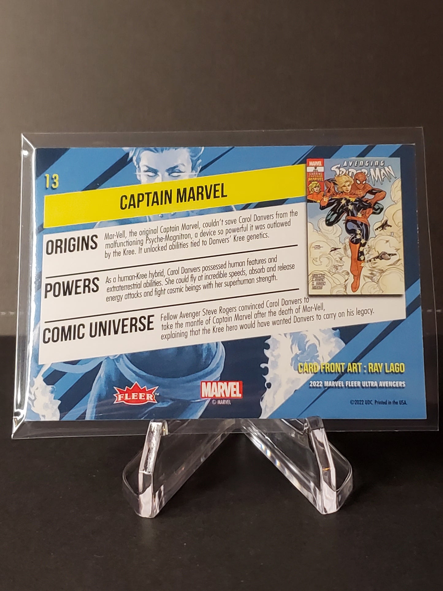 Captain Marvel 2022 Fleer Ultra Avengers #13
