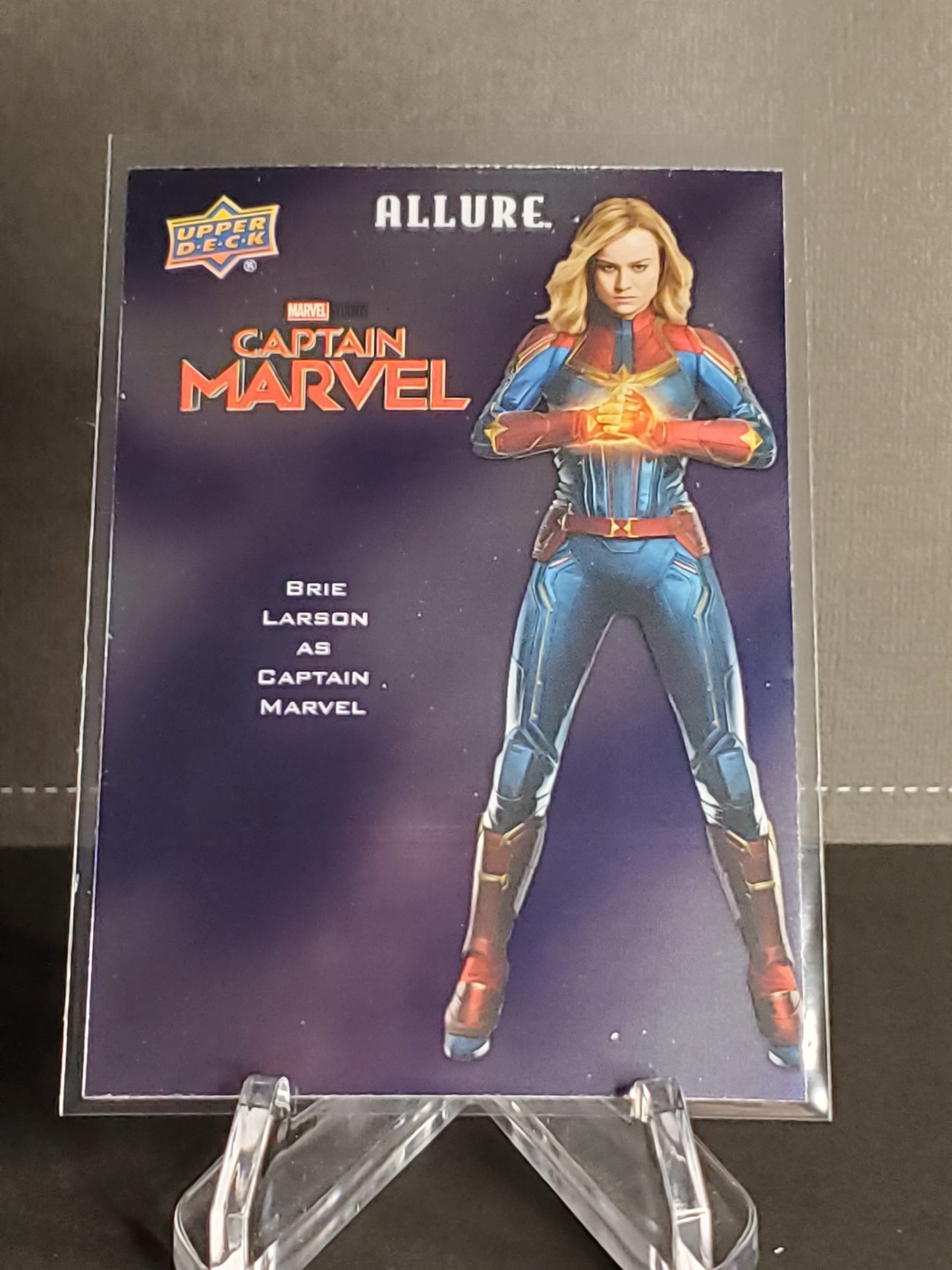 Brie Larson as Captain Marvel 2022 Upper Deck Marvel Allure Character Posters #CP-29