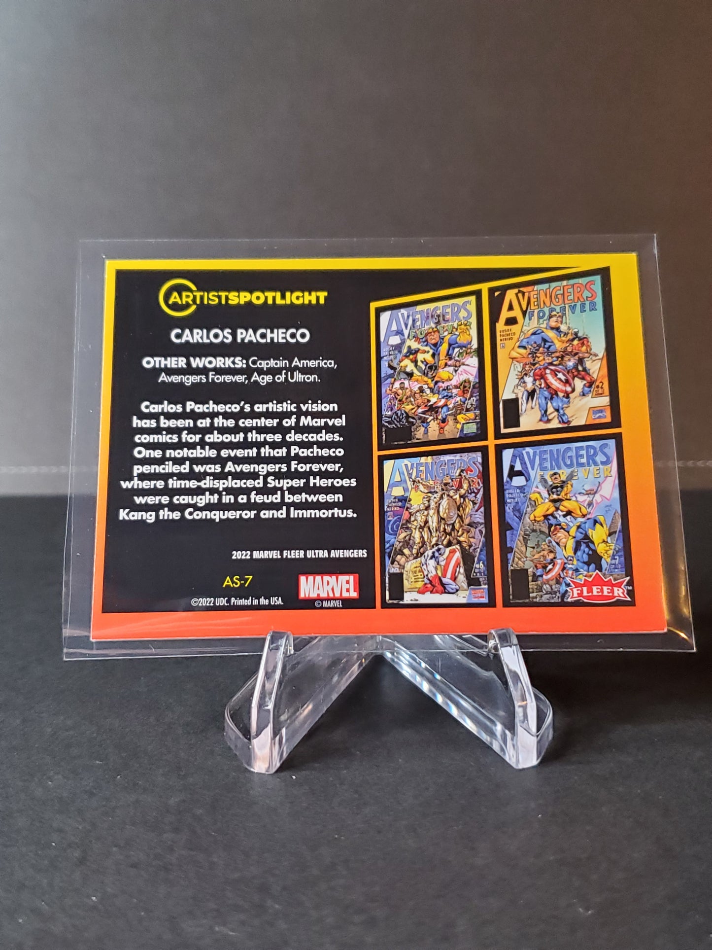 Carlos Pacheco 2022 Fleer Ultra Avengers Artist Spotlight #AS-7