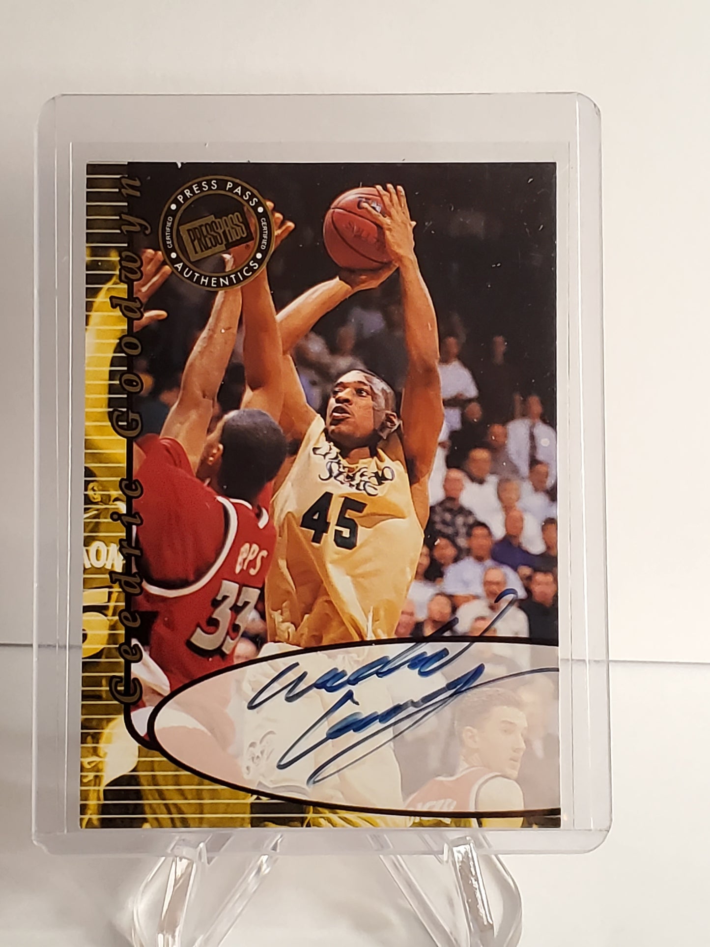 Ceedric Goodwyn 2000 Press Pass Basketball AUTO