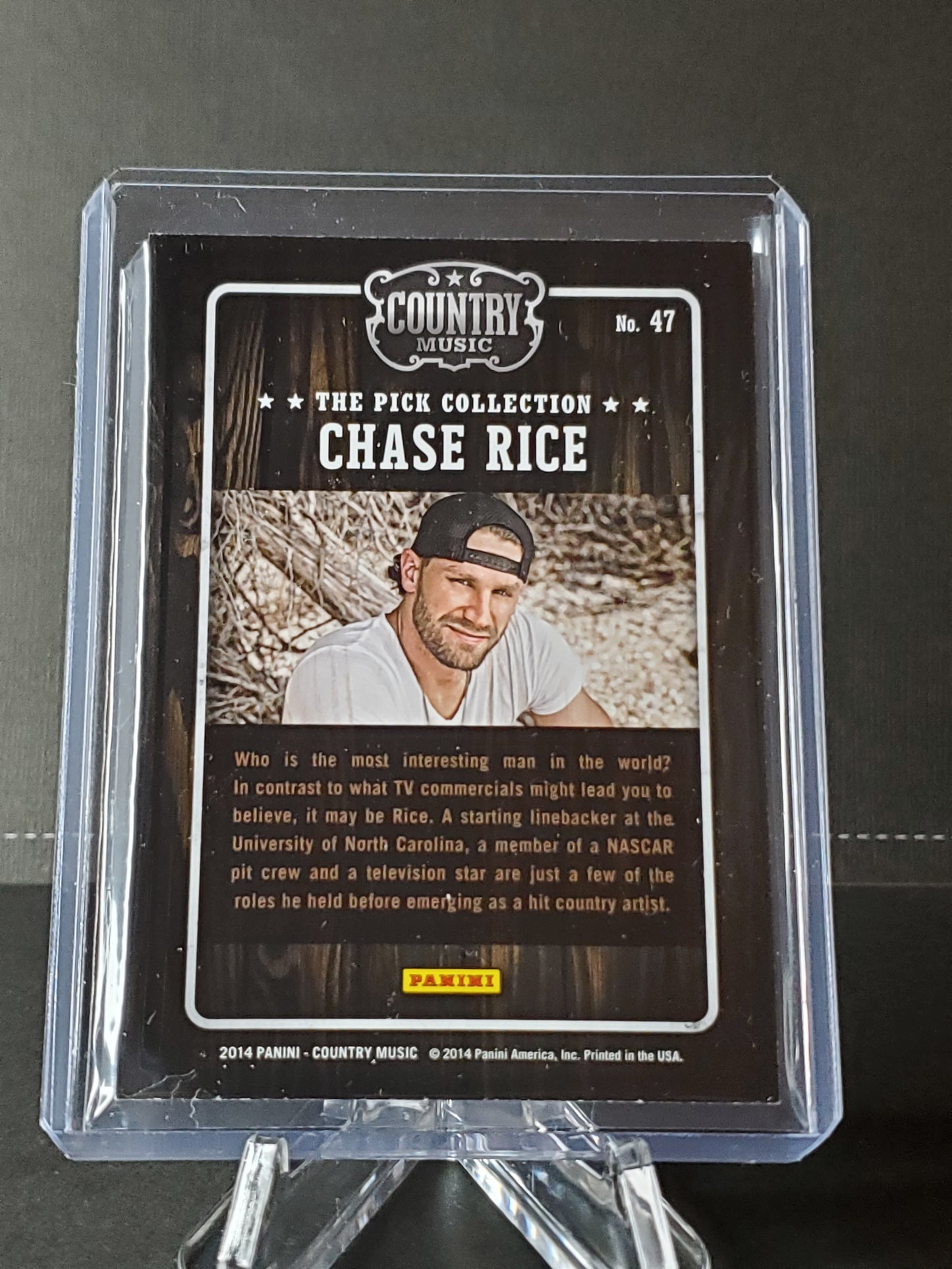 Chase RIce 2014 Panini Country Music - The Pick Collection - #47