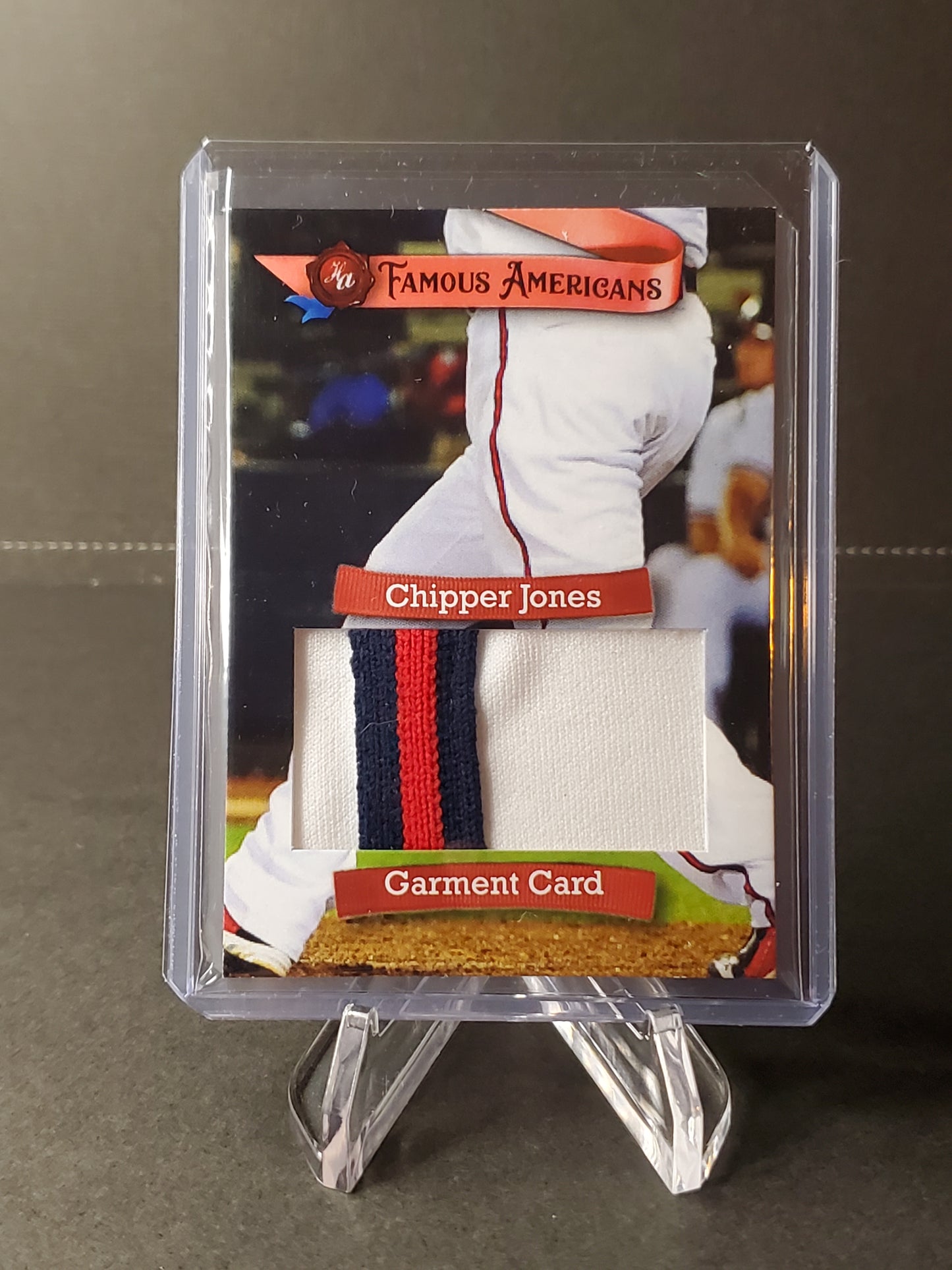 Chipper Jones 2021 Historic Autographs Famous Americans HUGE Braves Pants Patch