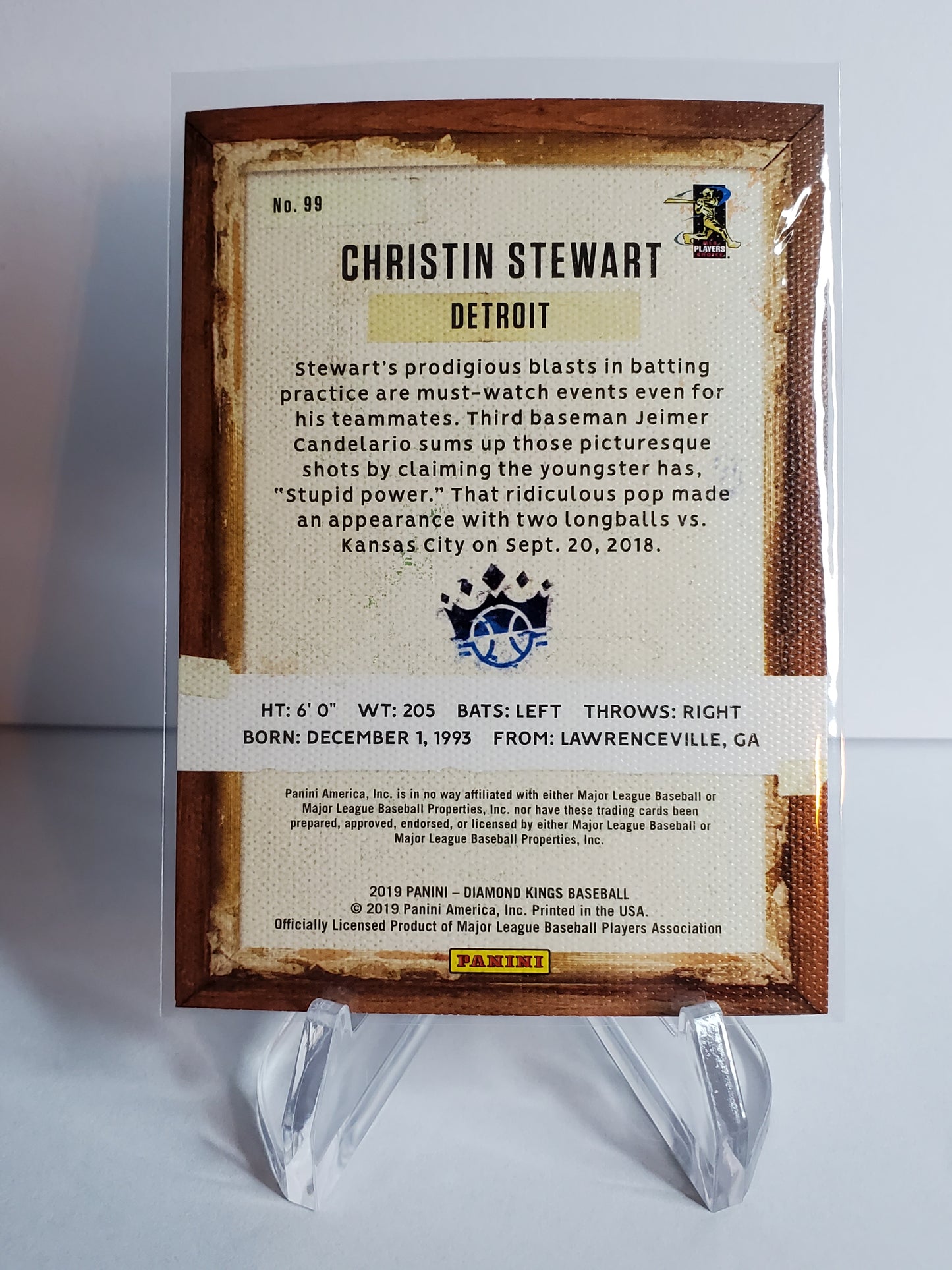 Christin Stewart 2019 Panini Diamond Kings Baseball RC #99