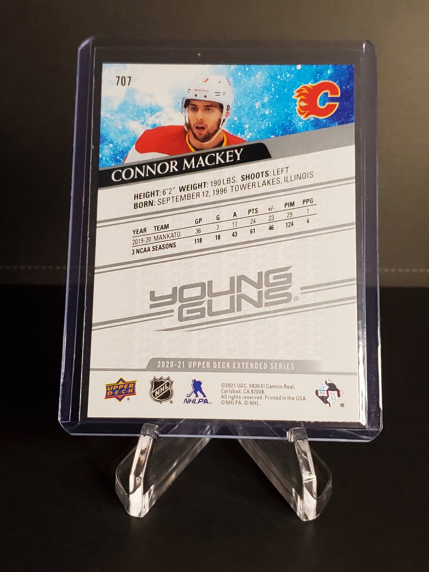 Connor Mackey 2020-21 Upper Deck Extended Series Young Guns #707