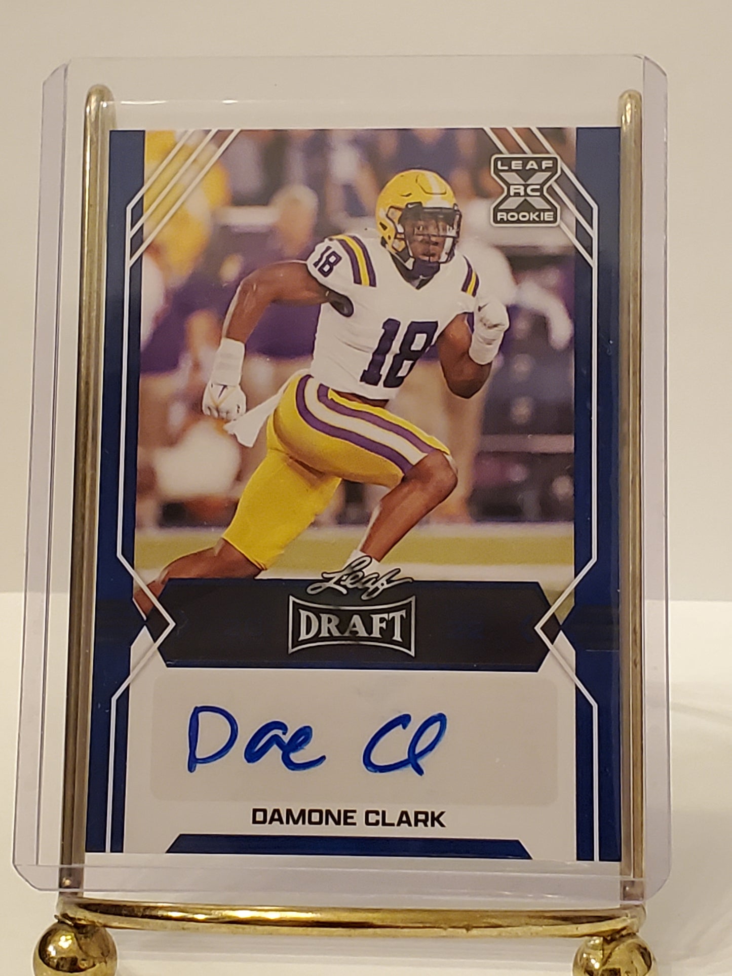 Damone Clark - 2022 Leaf Draft Football RC Auto #BA-DC1