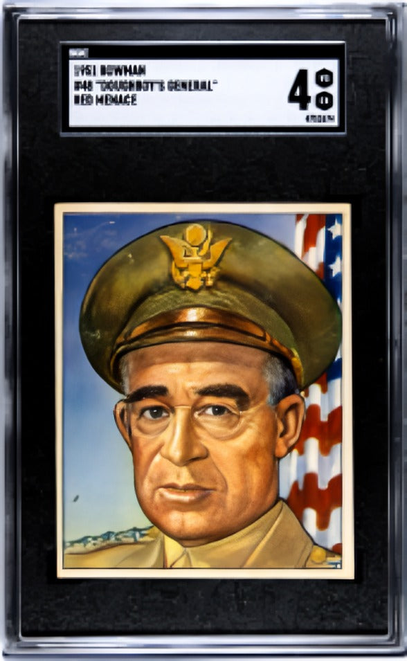1951 Bowman Red Menace #48 Doughboy's General SGC 4 - GREAT COLOR!