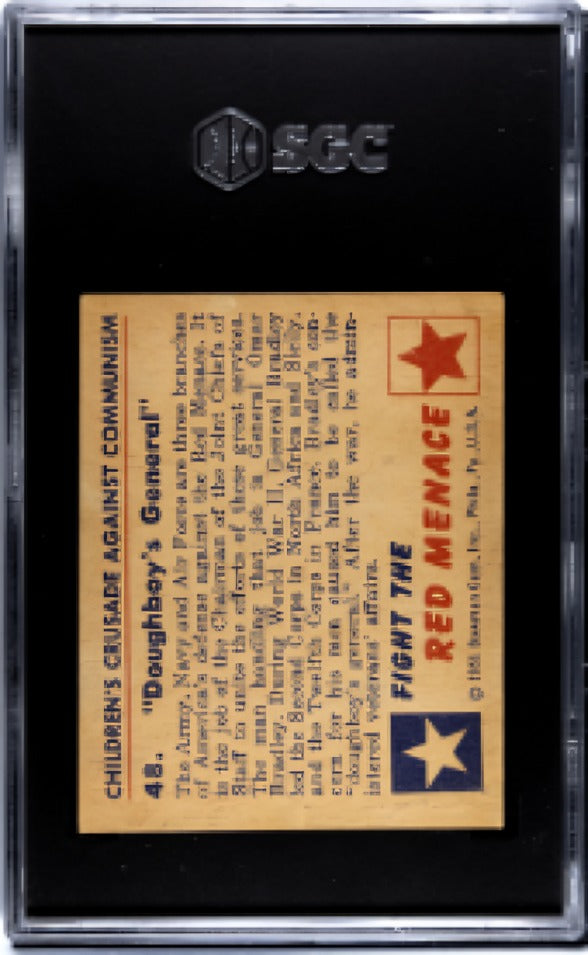 1951 Bowman Red Menace #48 Doughboy's General SGC 4 - GREAT COLOR!