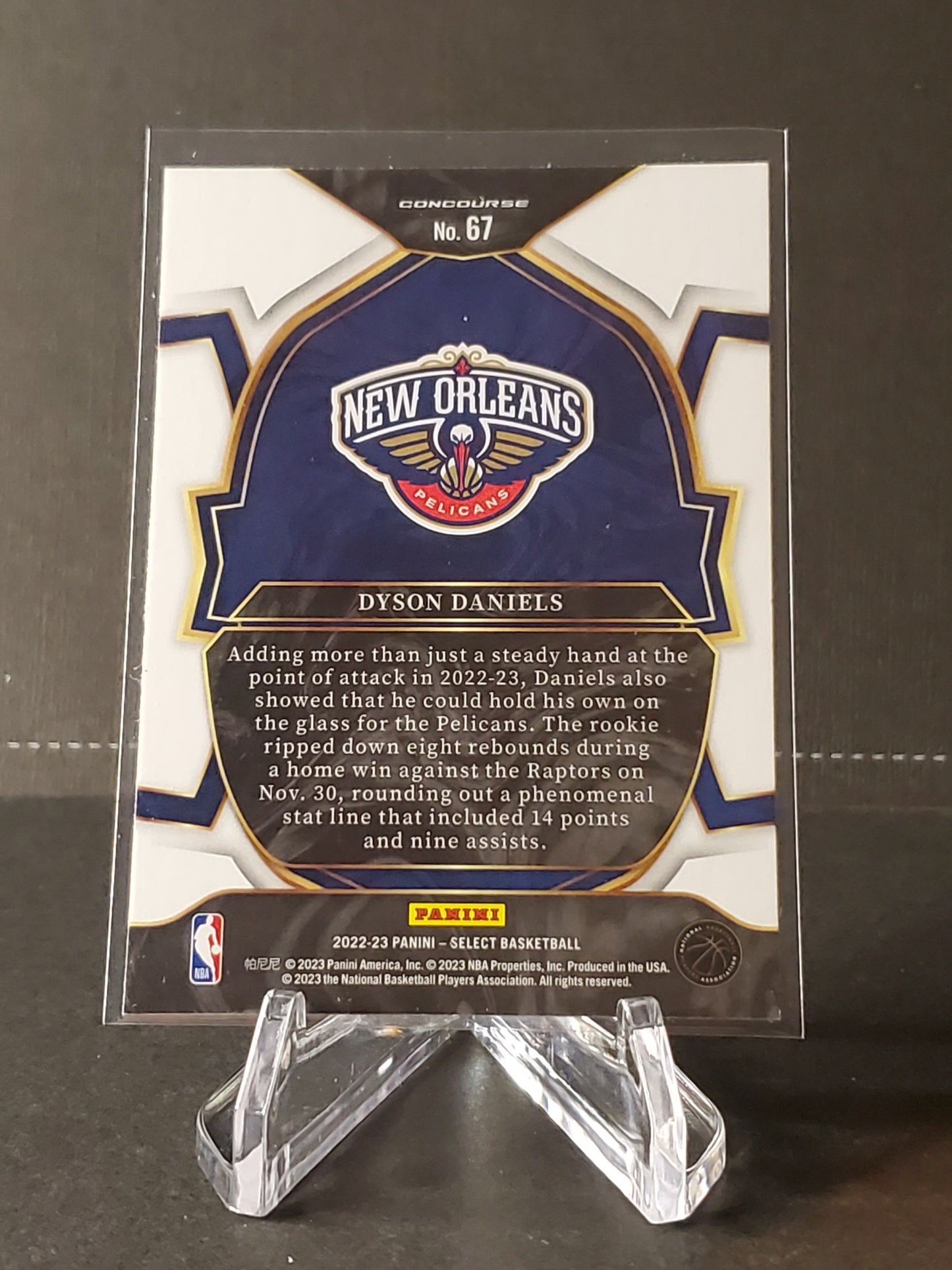 Dyson Daniels 2022-2023 Panini Select RC Concourse #67
