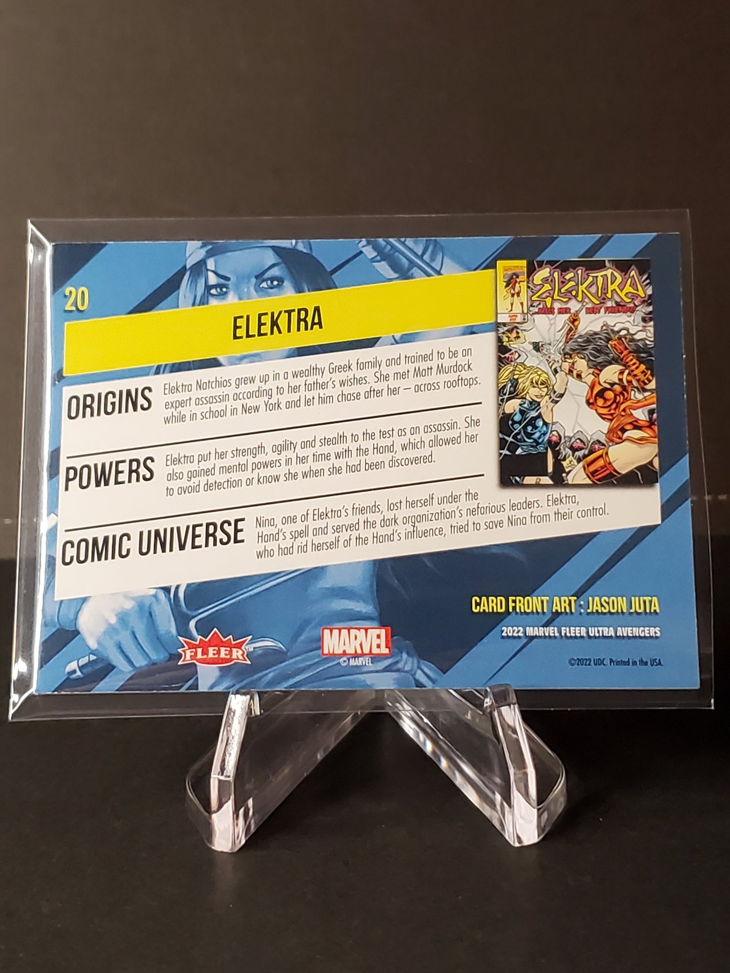 Elektra 2022 Fleer Ultra Avengers #20