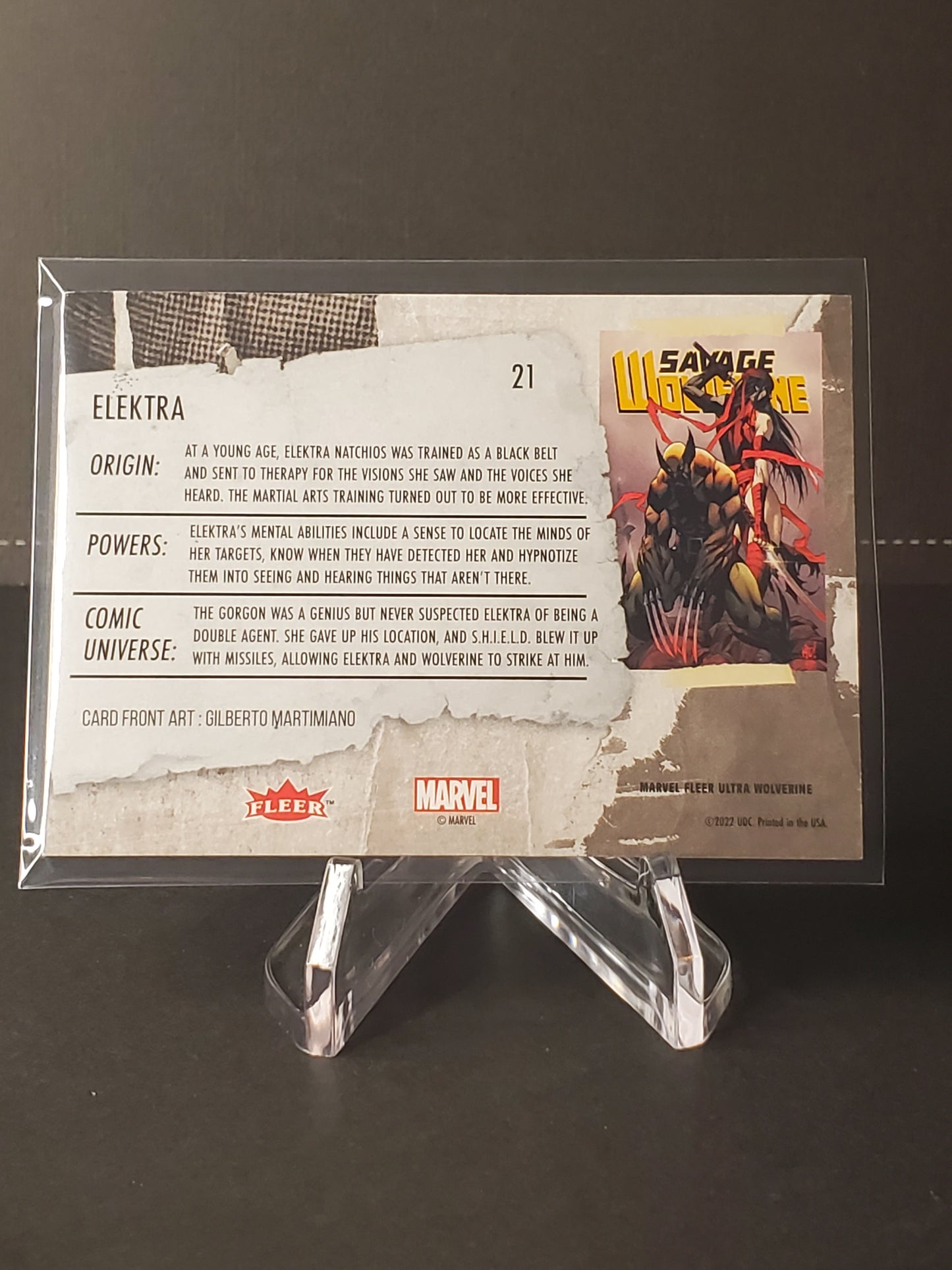 Elektra 2023 Fleer Ultra Wolverine #21