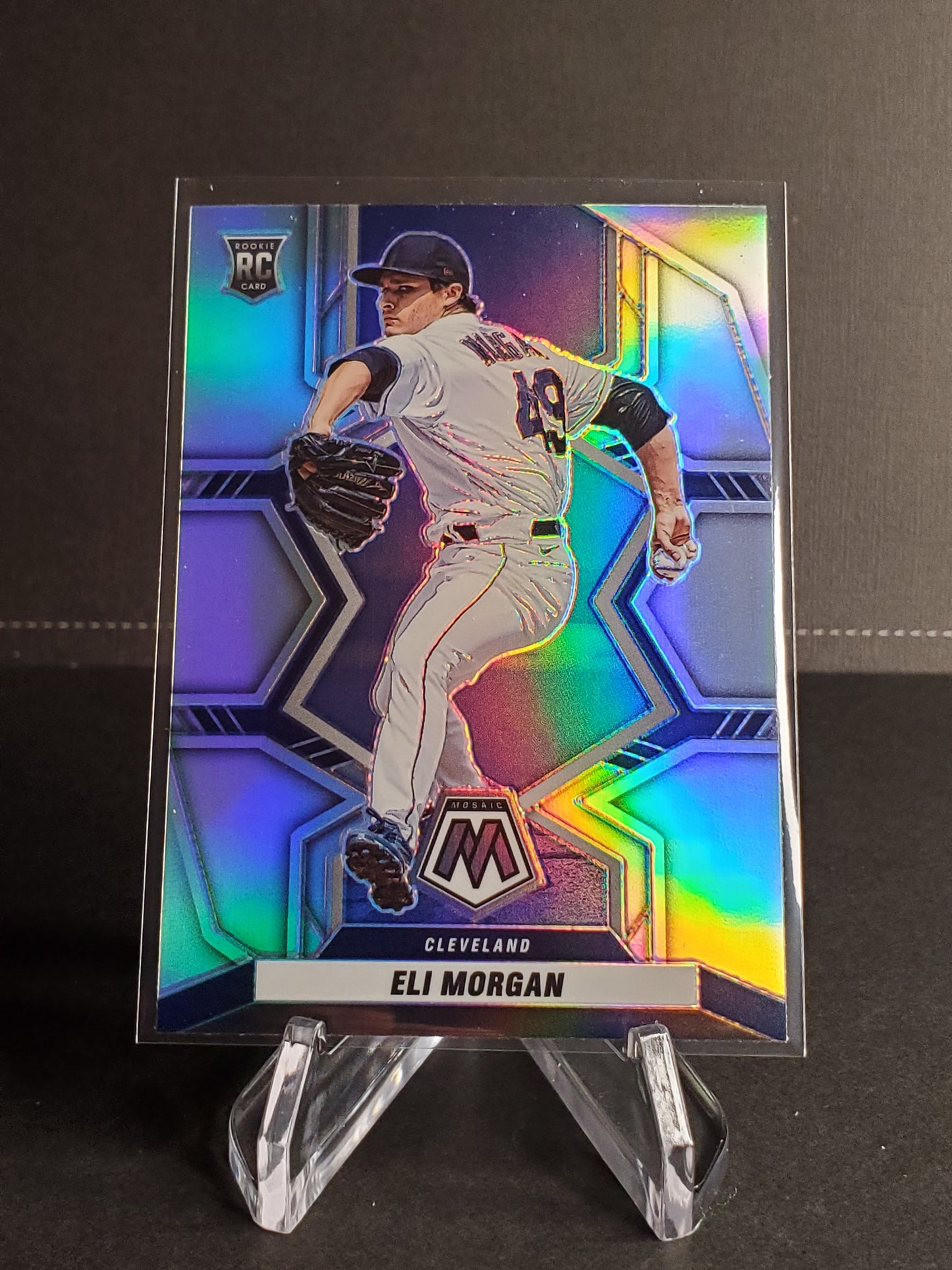 Eli Morgan 2022 Panini Mosaic Prizm RC #217