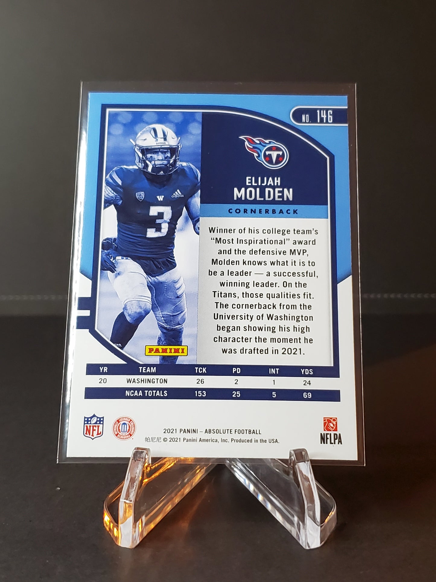 Elijah Molden 2021 Panini Absolute RC #146