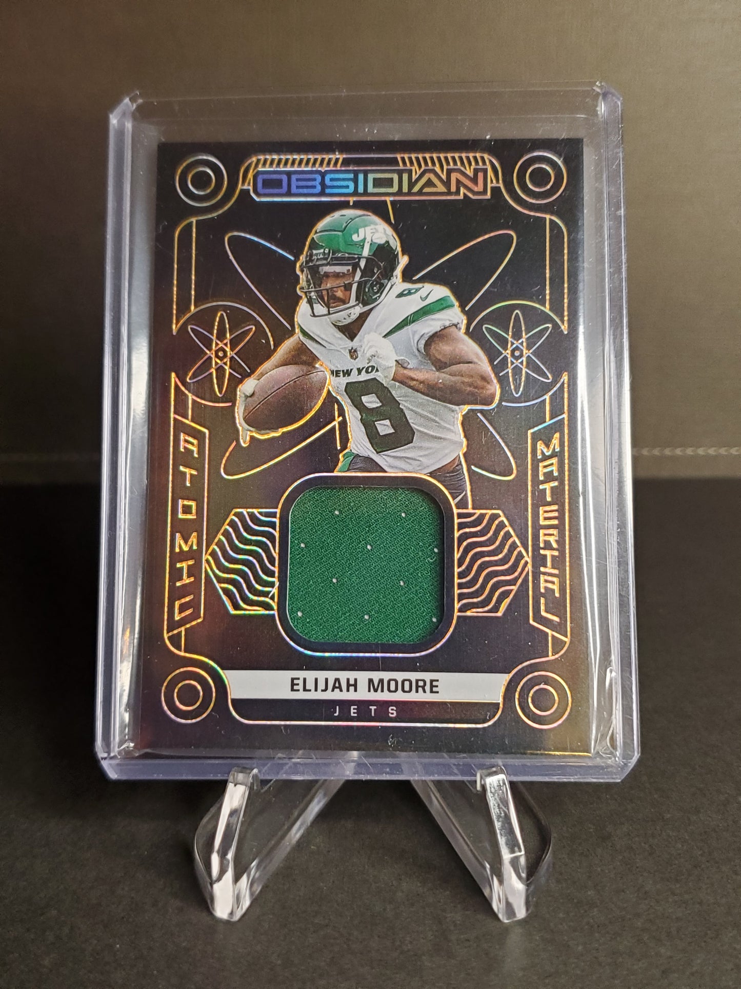 Elijah Moore 2022 Obsidian Atomic Material /75 #AM-EMO