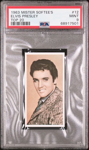 1963 Mister Softee's Top 20 Complete Set (20) Elvis PSA 9, Sinatra CGC 8 - RARE