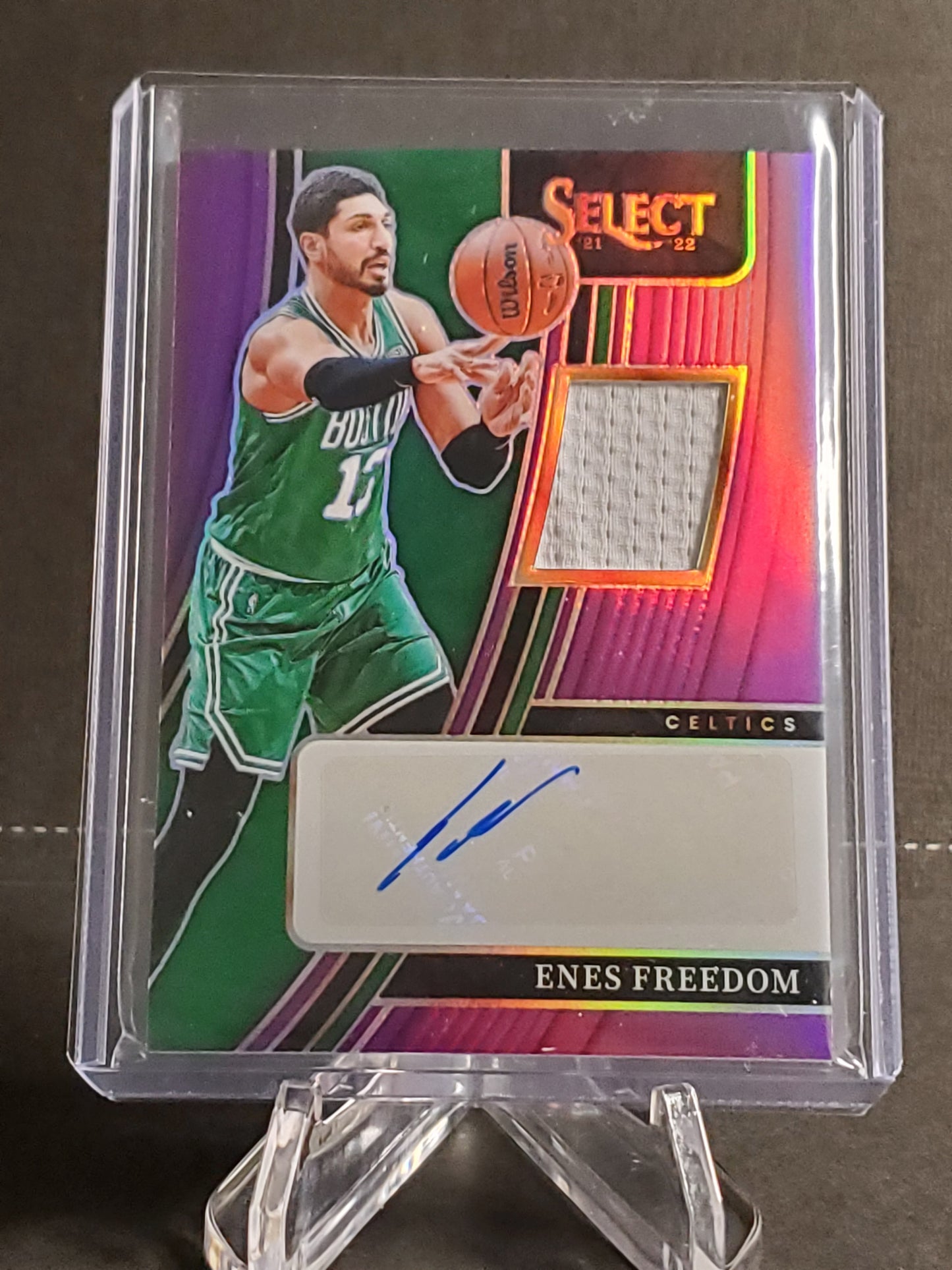 Enes Freedom 2021-2022 Panini Select Basketball Patch AUTO #AM-EKT # /99