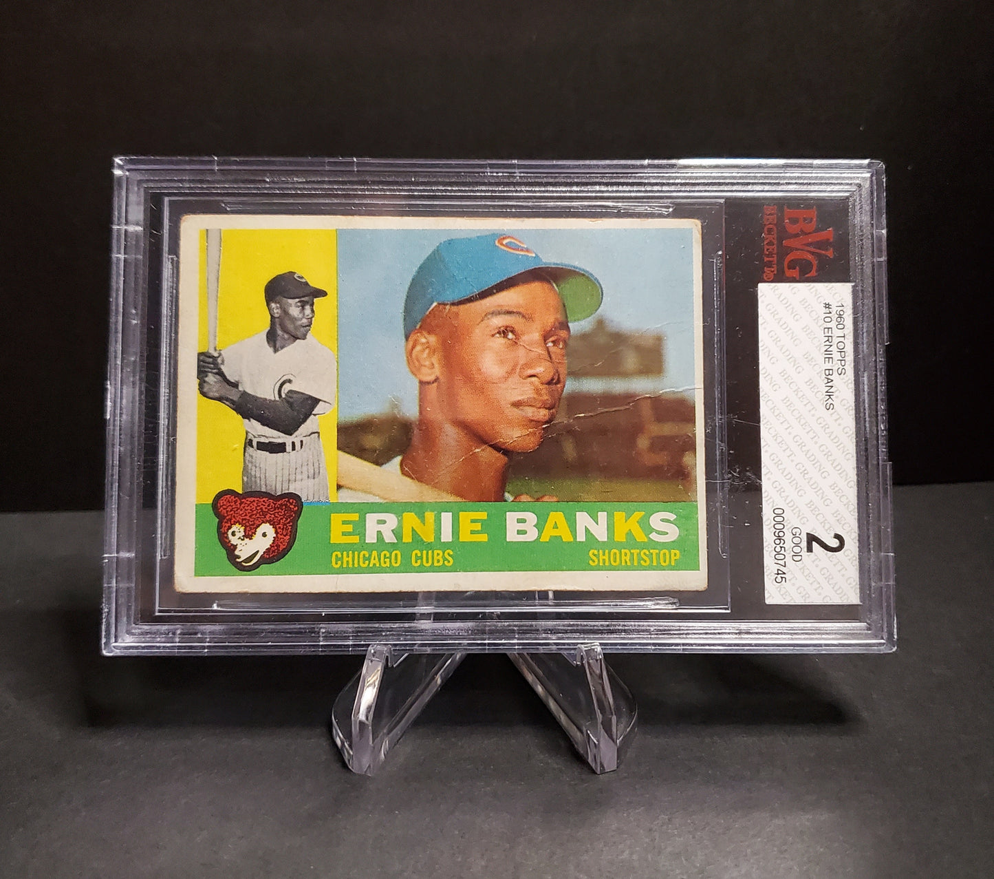 Ernie Banks 1960 Topps #10 BVG 2 GOOD