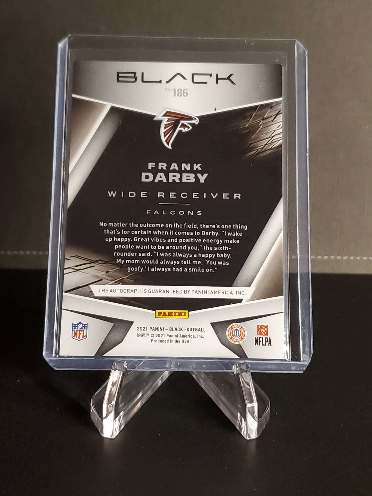 Frank Darby 2021 Black RC AUTO 87/199 #186