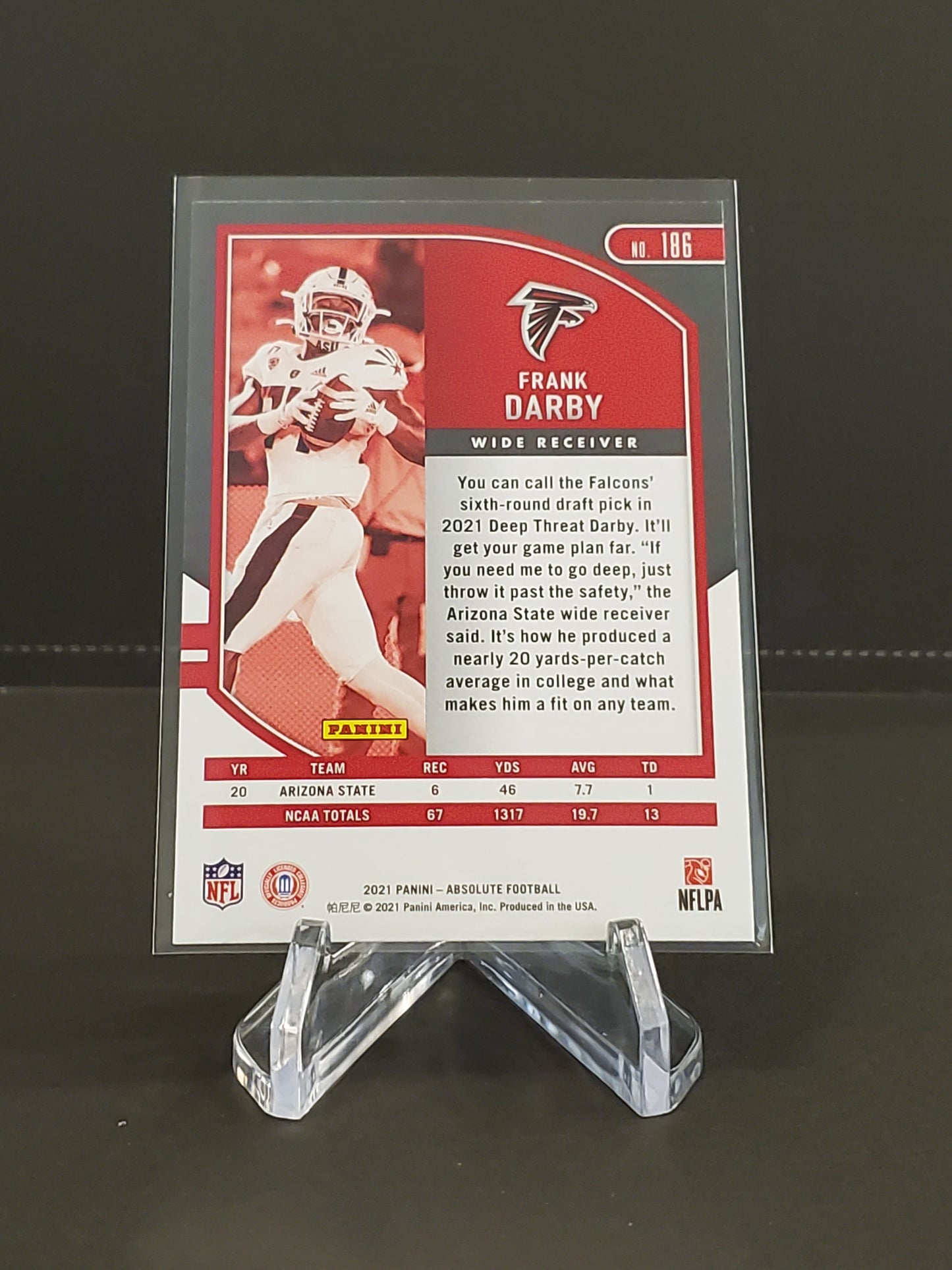 Frank Darby 2021 Panini Absolute RC #186