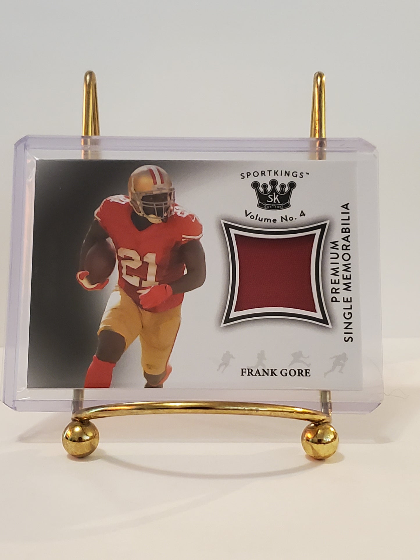 Frank Gore - 2022 Sportkings Volume 4 Game Worn Jersey Red - #SM-FG2