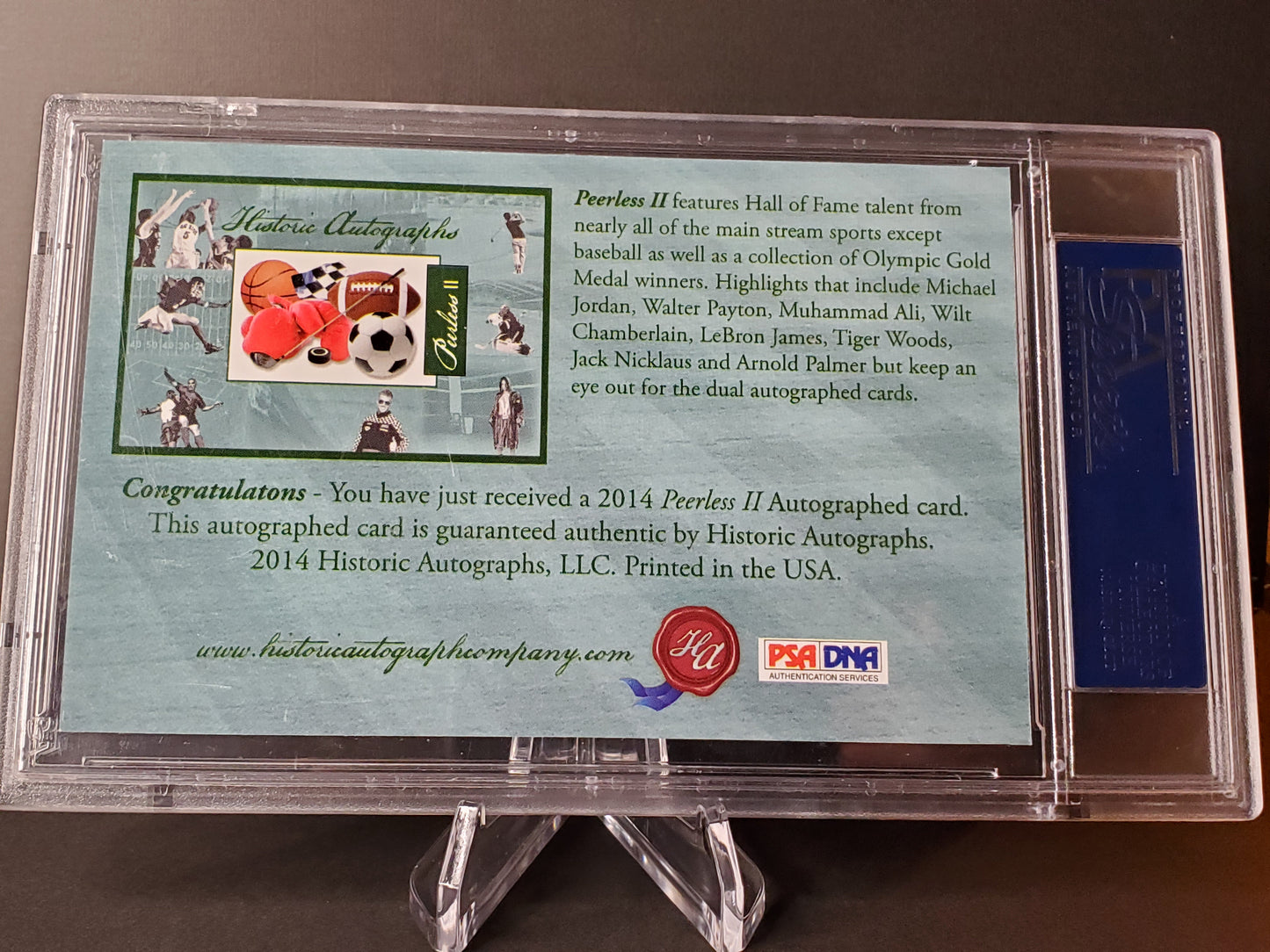 George Gervin 2014 Historic Autographs Peerless II Cut AUTO #'d 28/35 PSA/DNA