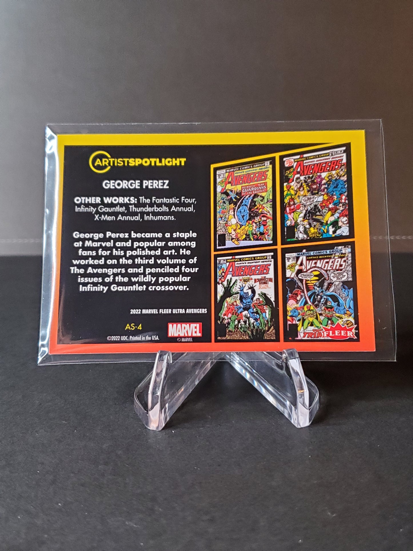 George Perez 2022 Fleer Ultra Avengers Artist Spotlight #AS-4