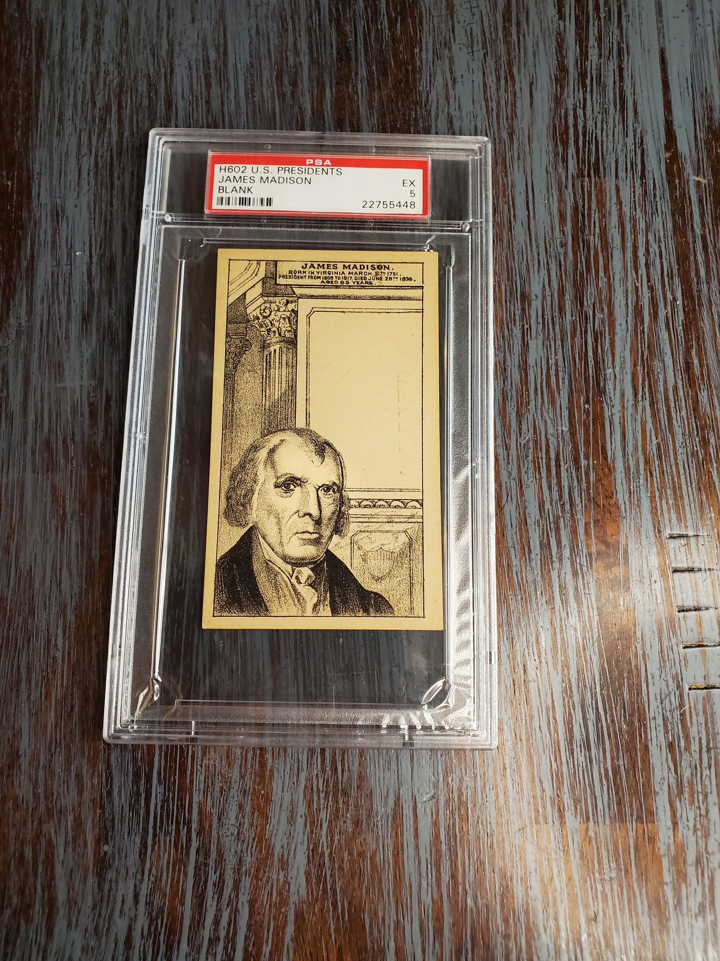 1880 H602 LOT OF FIVE (5) US Presidents Blank Back - All PSA Graded! - RARE
