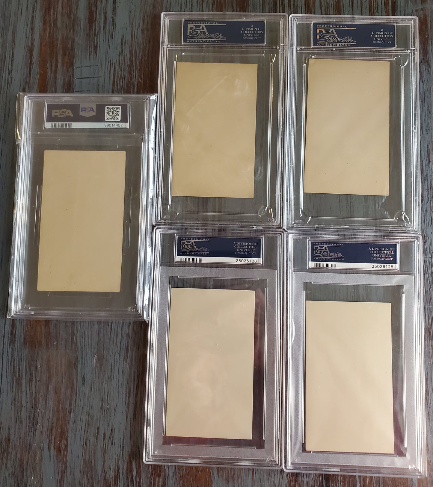1880 H602 LOT OF FIVE (5) US Presidents Blank Back - All PSA Graded! - RARE