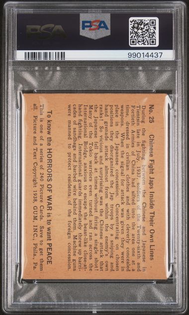 1938 Horrors of War - LOT OF THREE (3) PSA Graded Cards! GREAT EYE APPEAL!